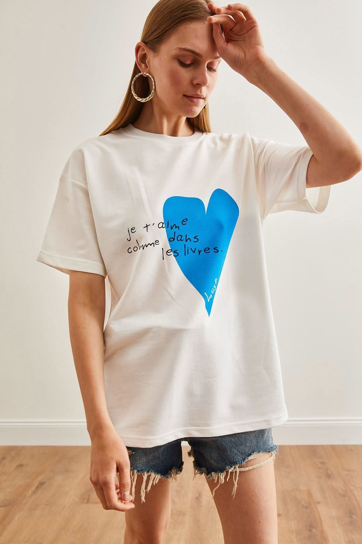 Je t'aime - Blue ( L ) - Hippies TownT-shirtHippies Town