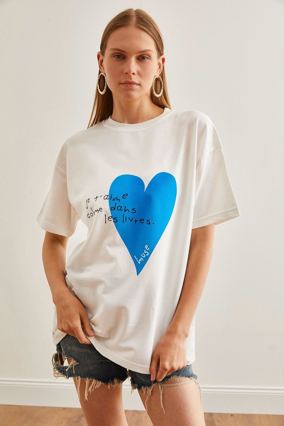 Je t'aime - Blue ( L ) - Hippies TownT-shirtHippies Town