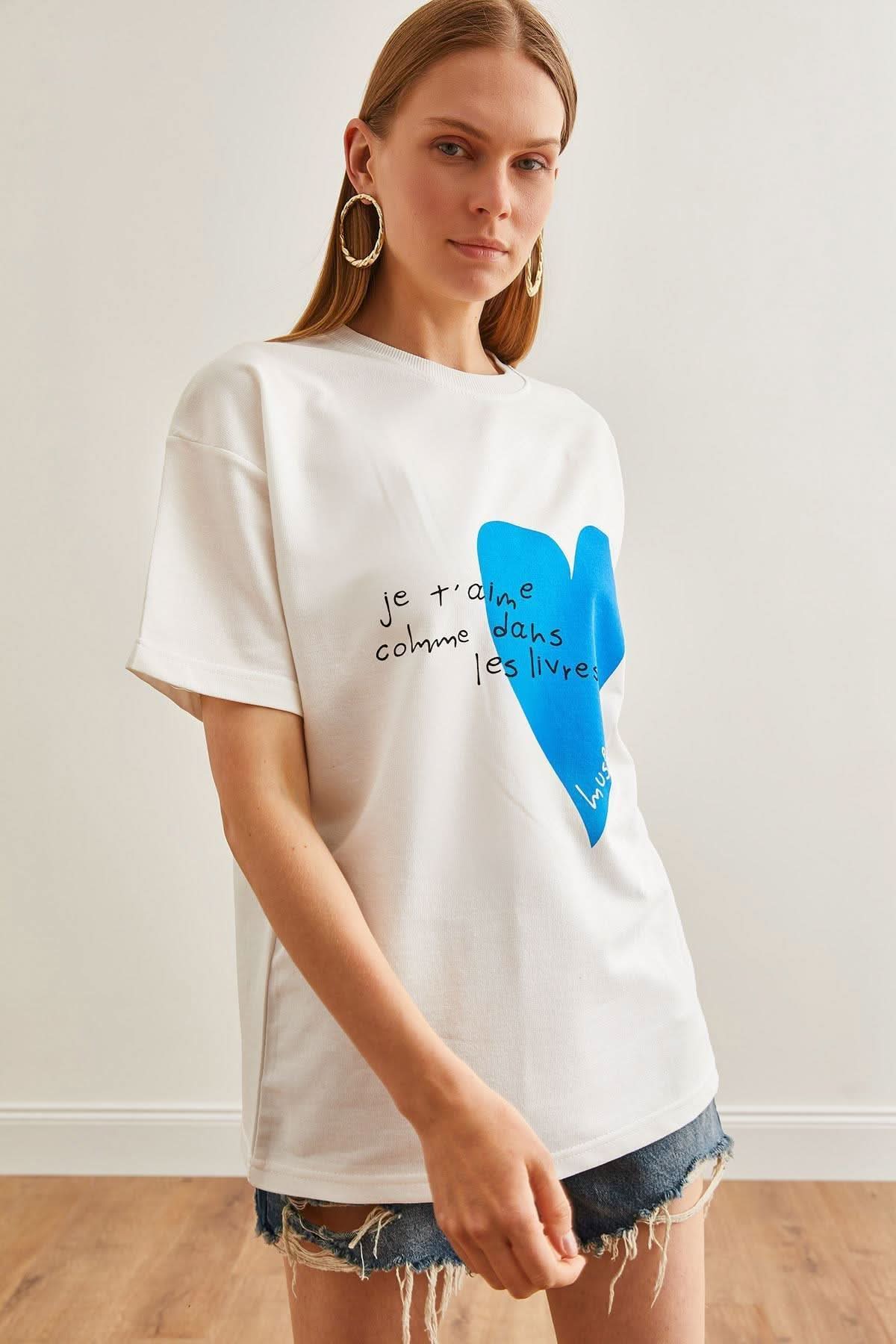 Je t'aime - Blue ( L ) - Hippies TownT-shirtHippies Town
