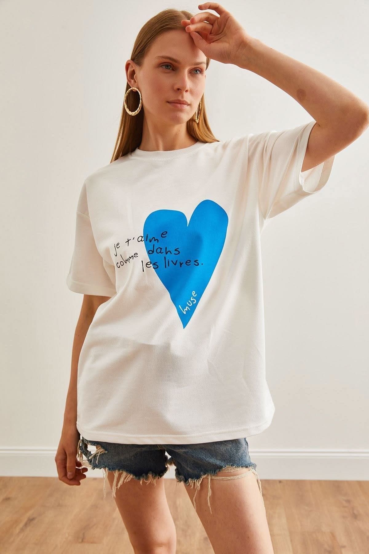 Je t'aime - Blue ( L ) - Hippies TownT-shirtHippies Town