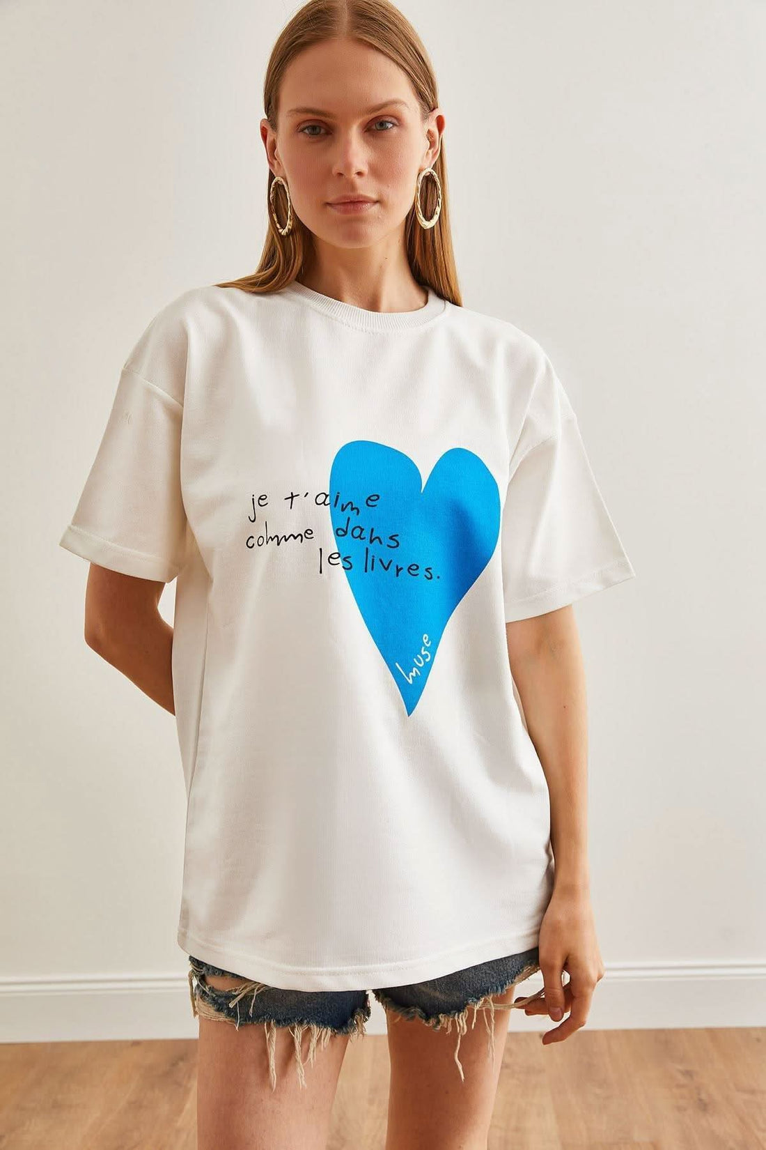 Je t'aime - Blue ( L ) - Hippies TownT-shirtHippies Town
