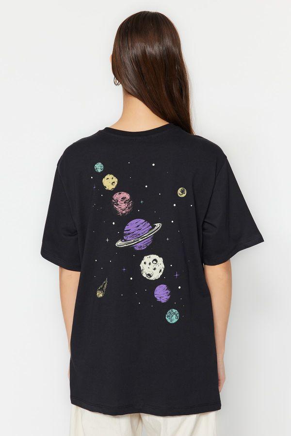 Black Galaxy T-Shirt - Hippies Town