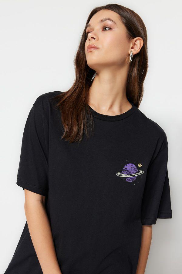 Black Galaxy T-Shirt - Hippies Town