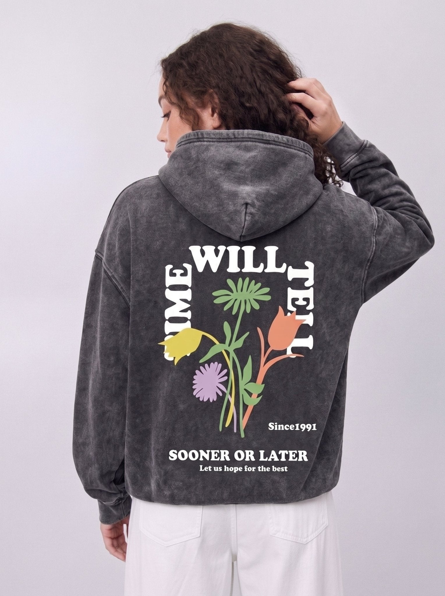 Let Us Hope Washed Hoodiee - Hippies TownHoodieHippies Town