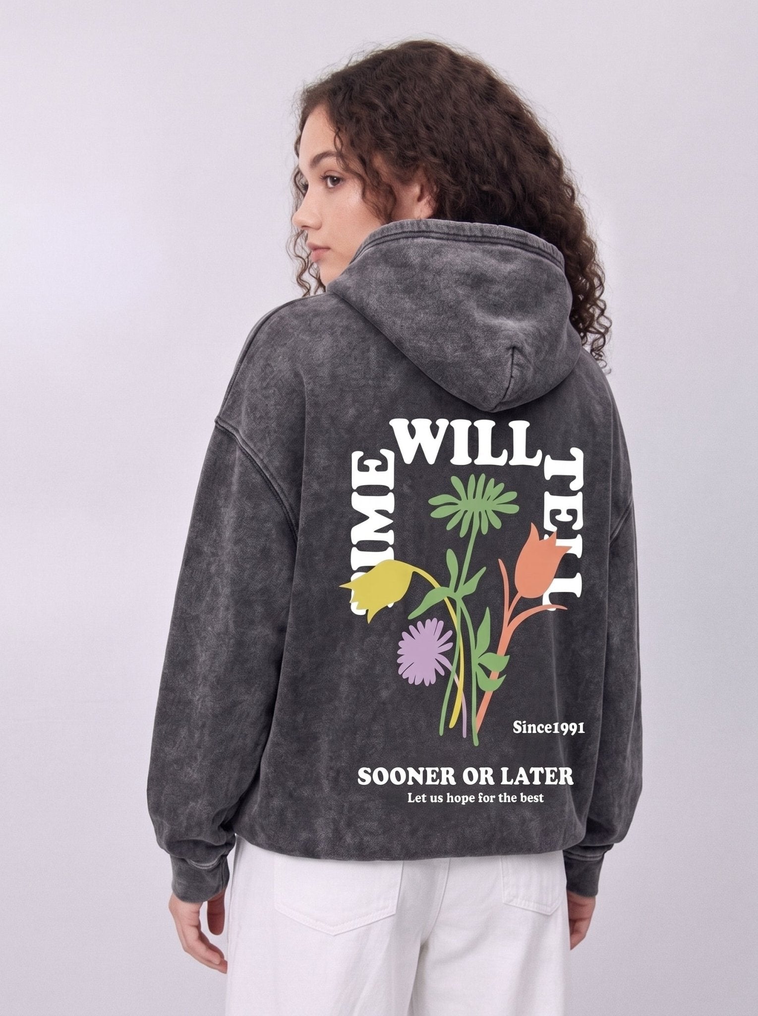 Let Us Hope Washed Hoodiee - Hippies TownHoodieHippies Town
