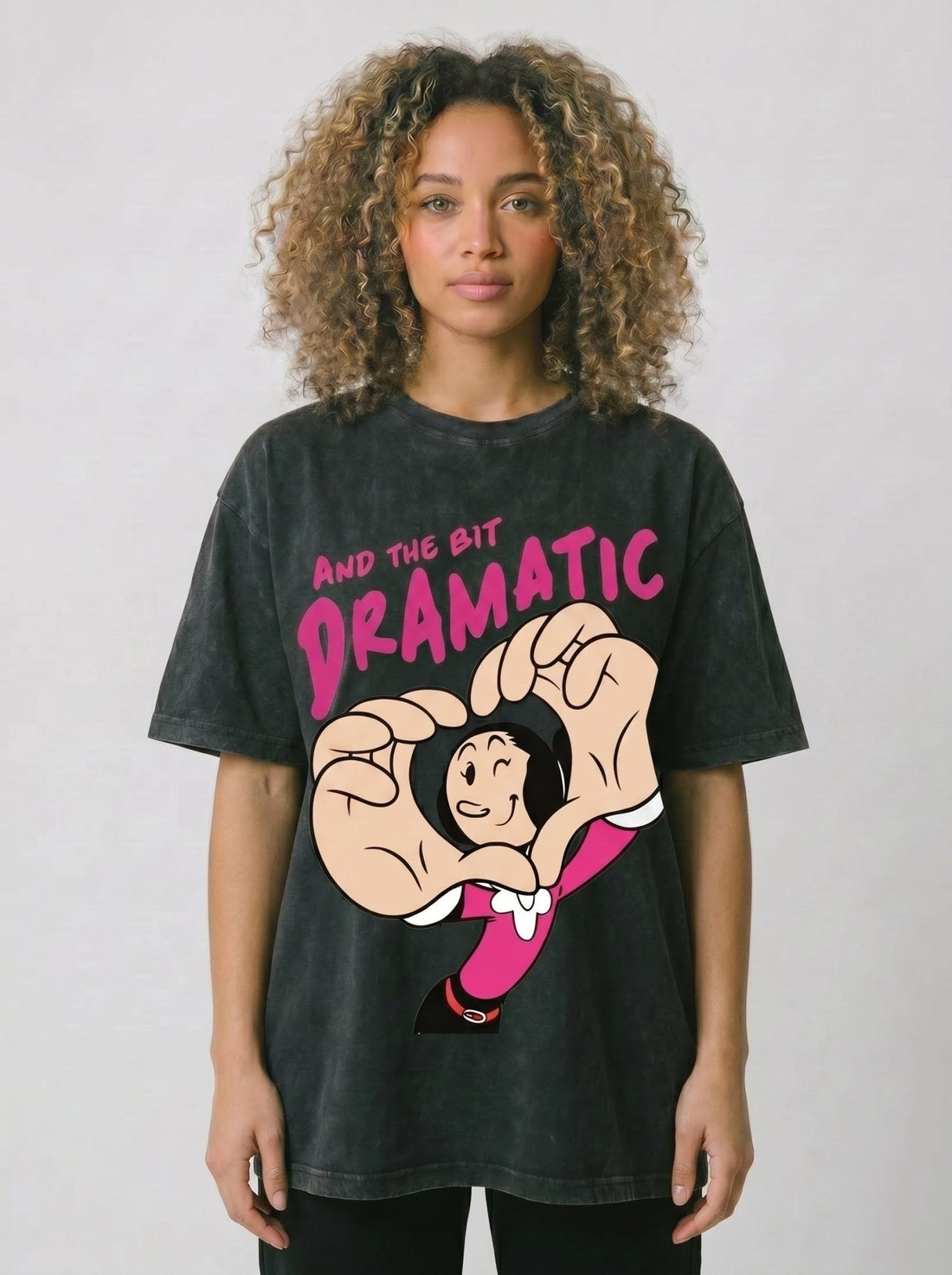 Little Bit Dramatic Washed T-Shirt - Hippies TownT-shirtHippies Town