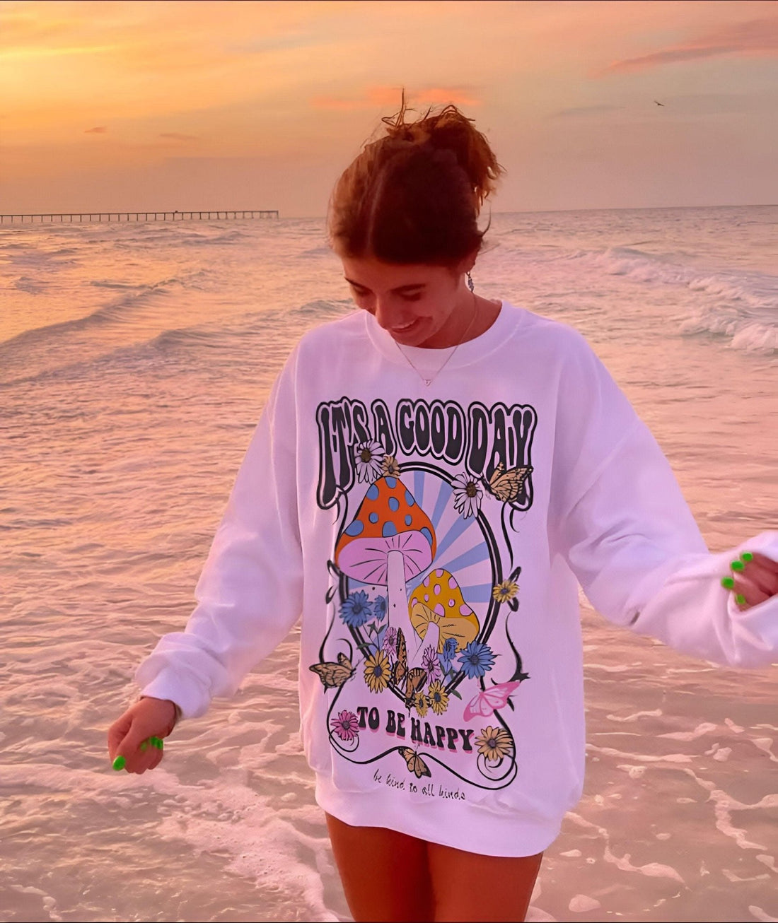 Mashroom Crewneck - Hippies TownCrewneckHippies Town