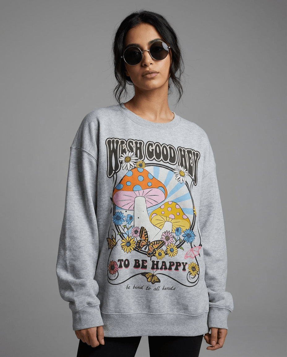 Mashroom Crewneck - Hippies TownCrewneckHippies Town