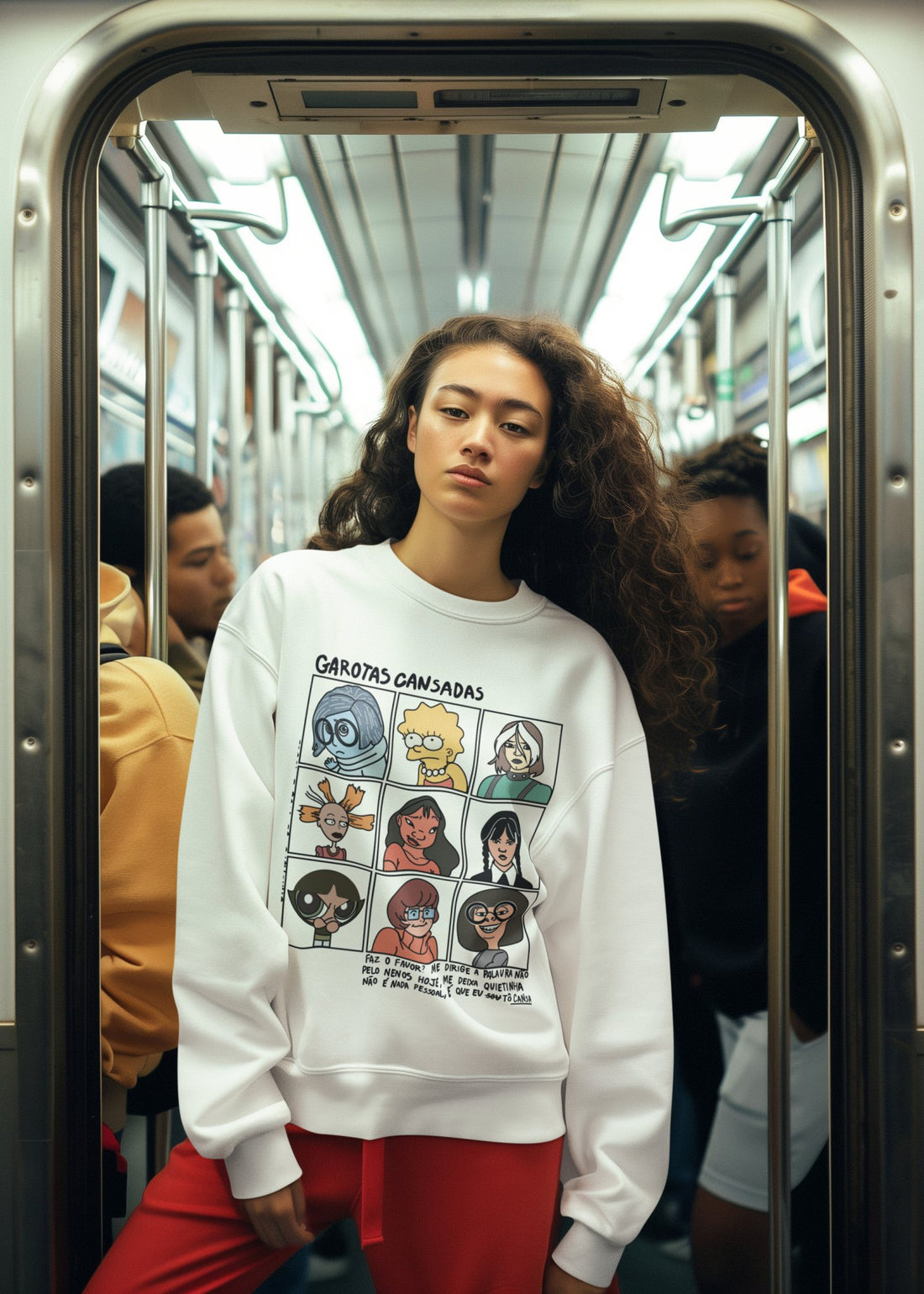 Art Collagee Crewneck - Hippies Town