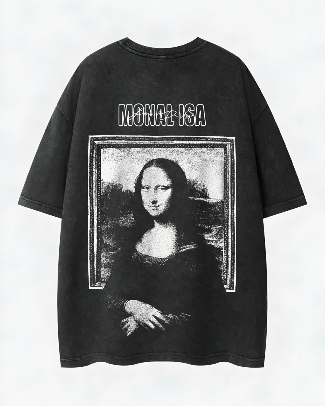 Monalisa Washed T-Shirt - Hippies TownHippies Town
