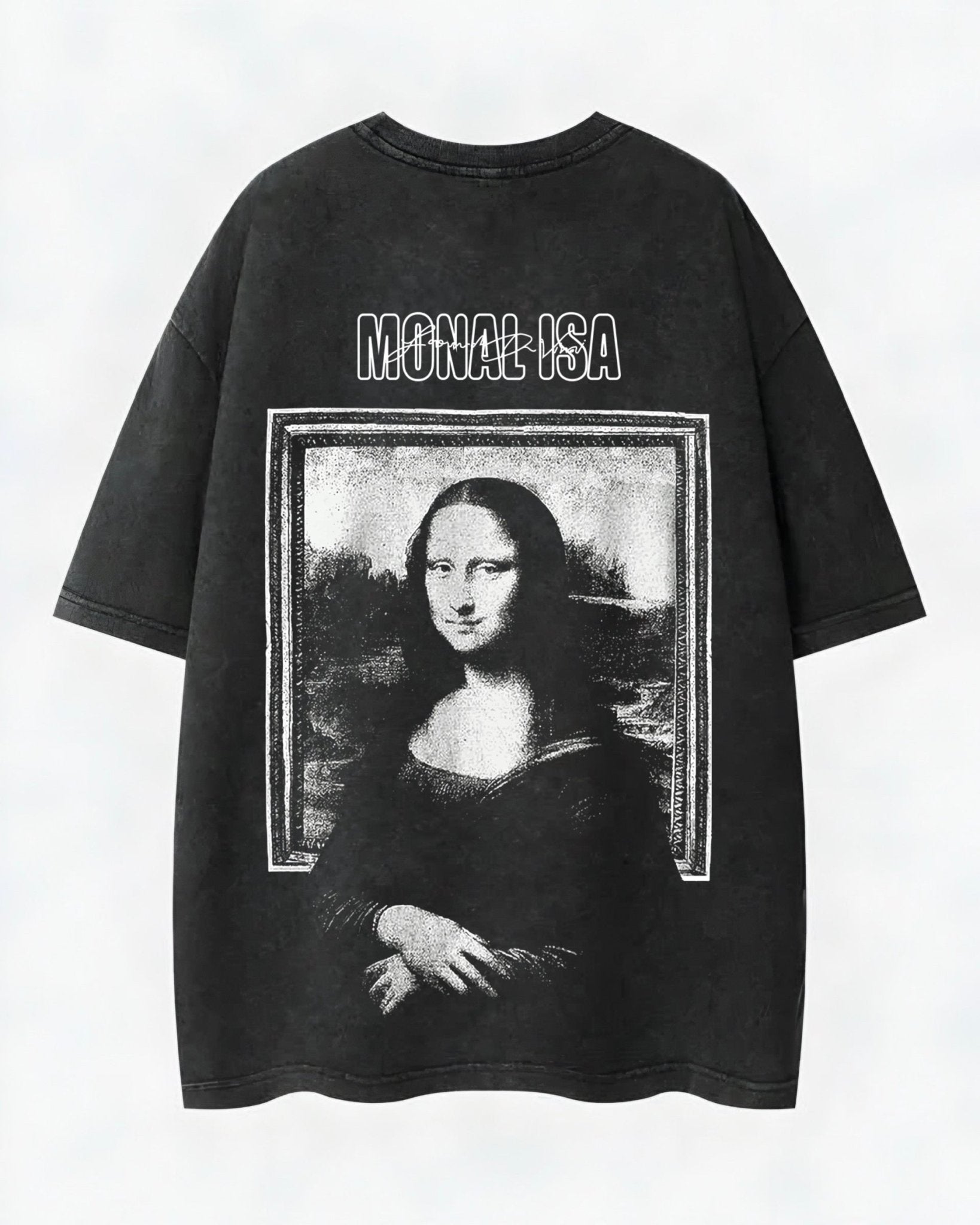 Monalisa Washed T-Shirt - Hippies TownHippies Town