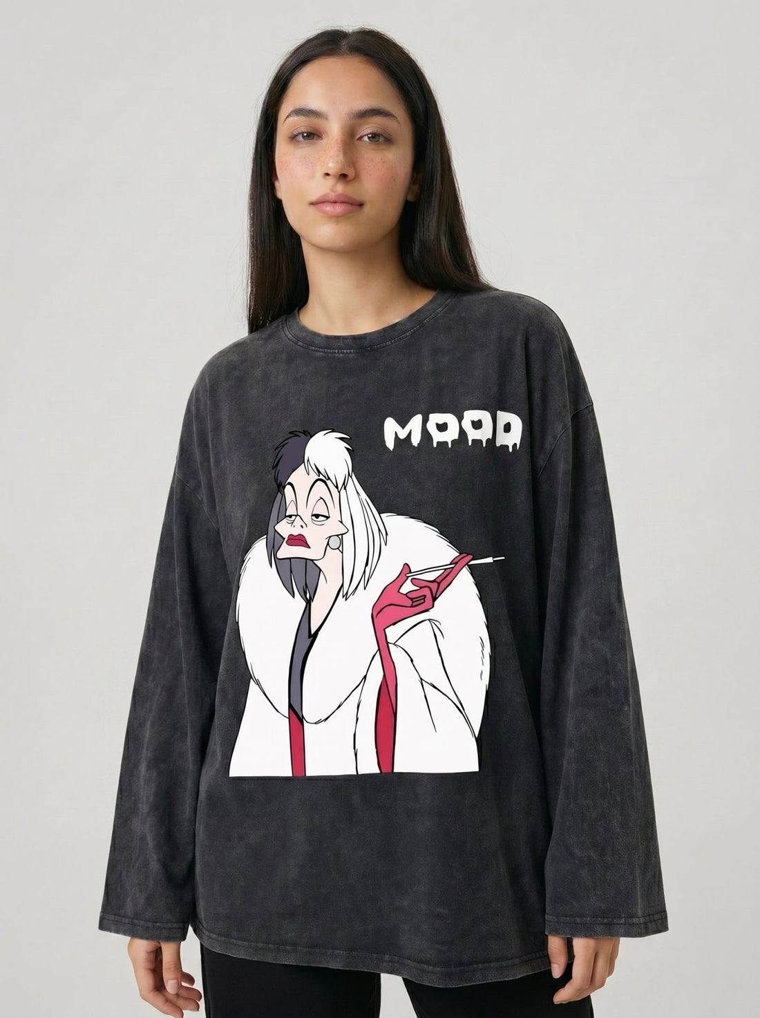 Mood Long Sleeves Washed T-Shirt - Hippies TownT-shirtHippies Town