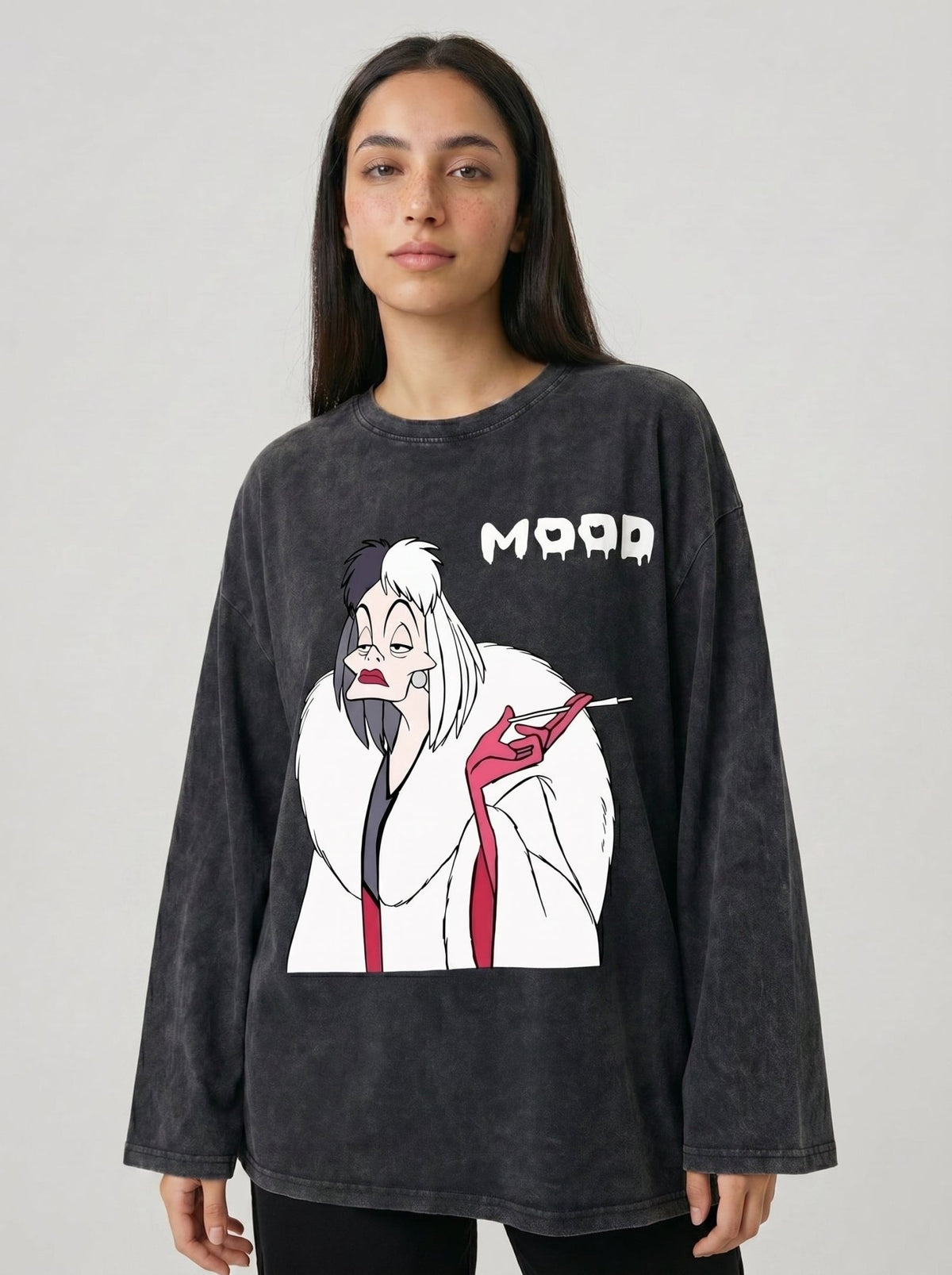 Mood Long Sleeves Washed T-Shirt - Hippies TownT-shirtHippies Town
