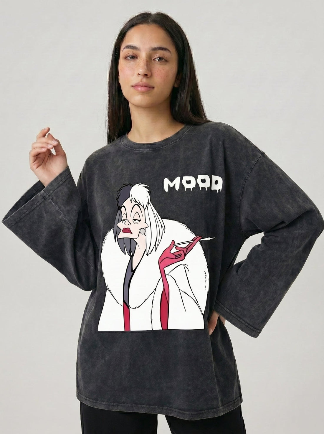 Mood Long Sleeves Washed T-Shirt - Hippies TownT-shirtHippies Town