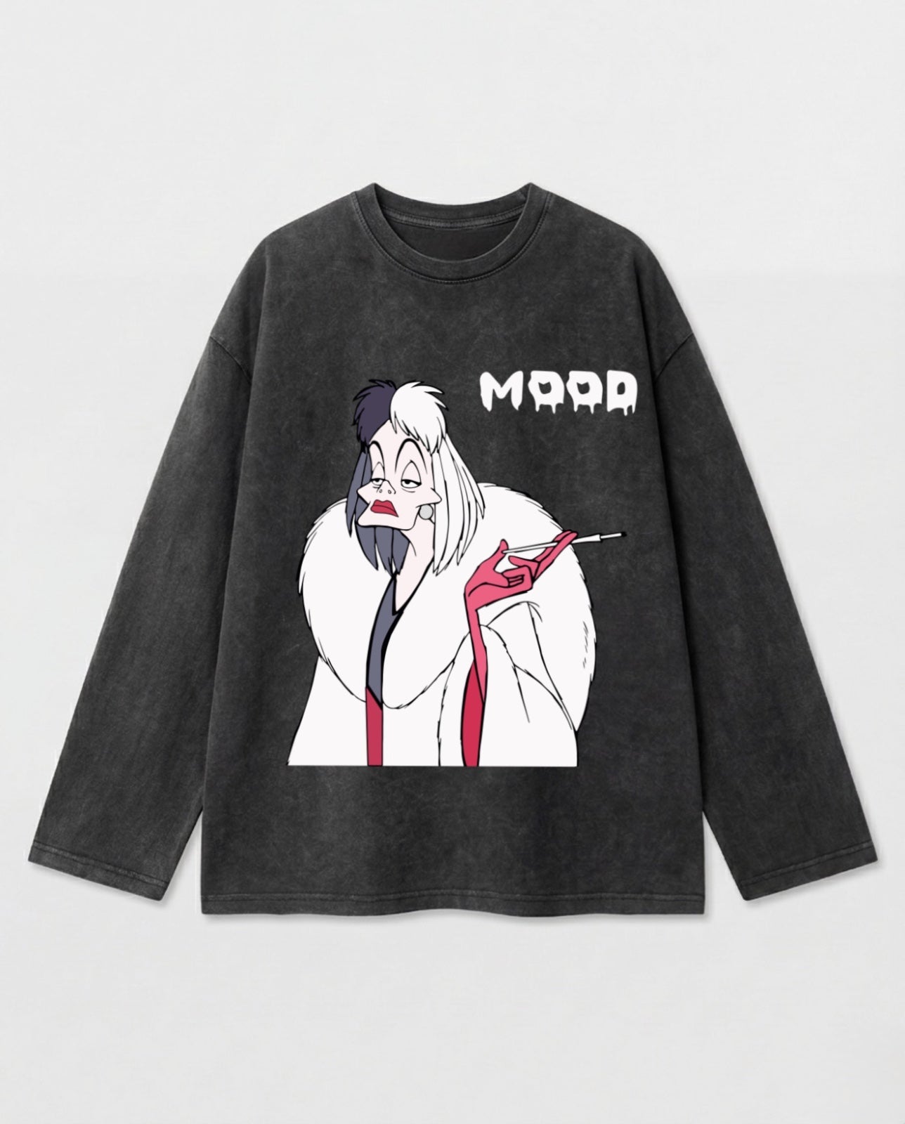 Mood Long Sleeves Washed T-Shirt - Hippies TownT-shirtHippies Town