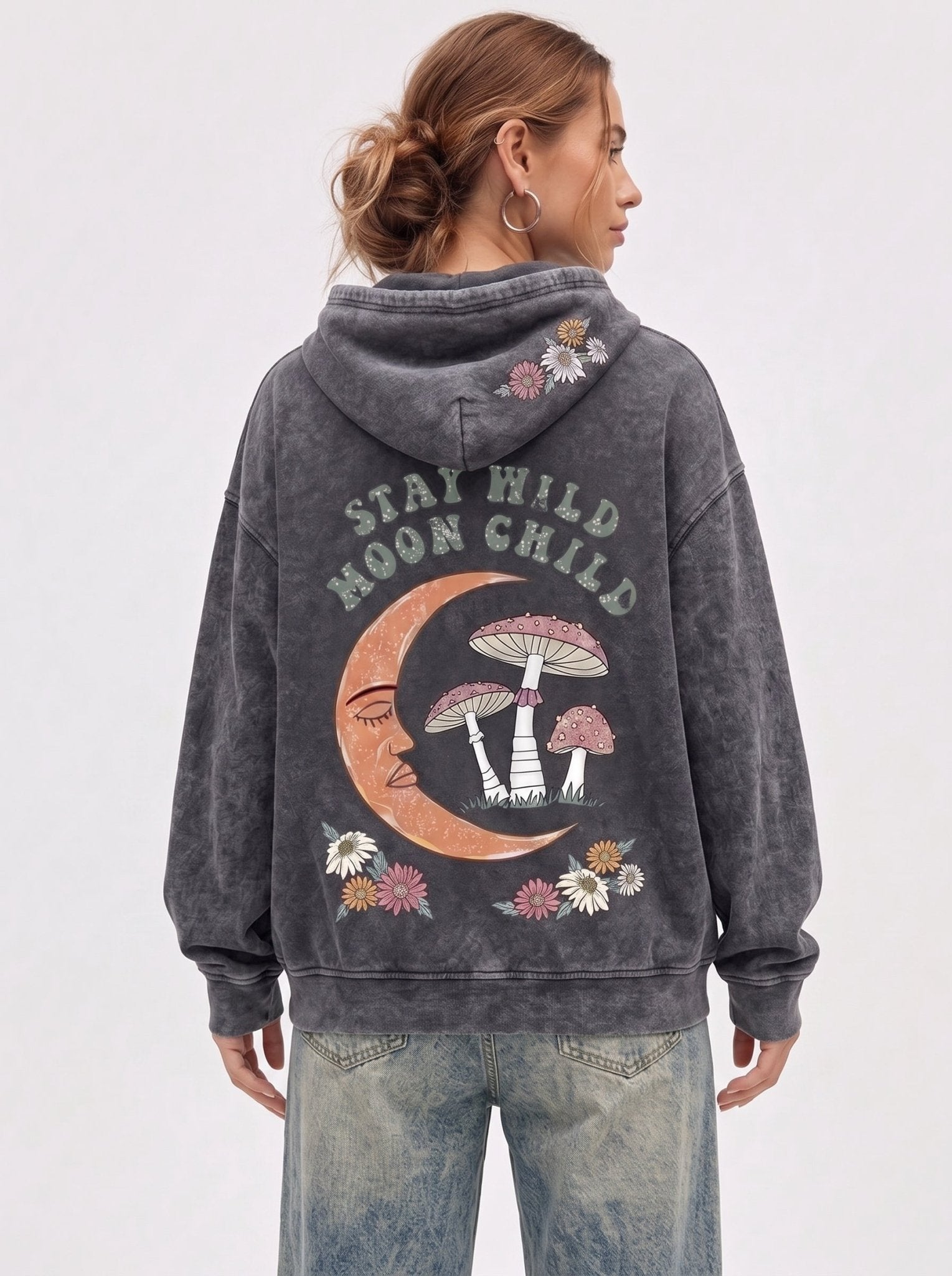 Moon Child Acid Washed - Hippies TownHoodieHippies Town