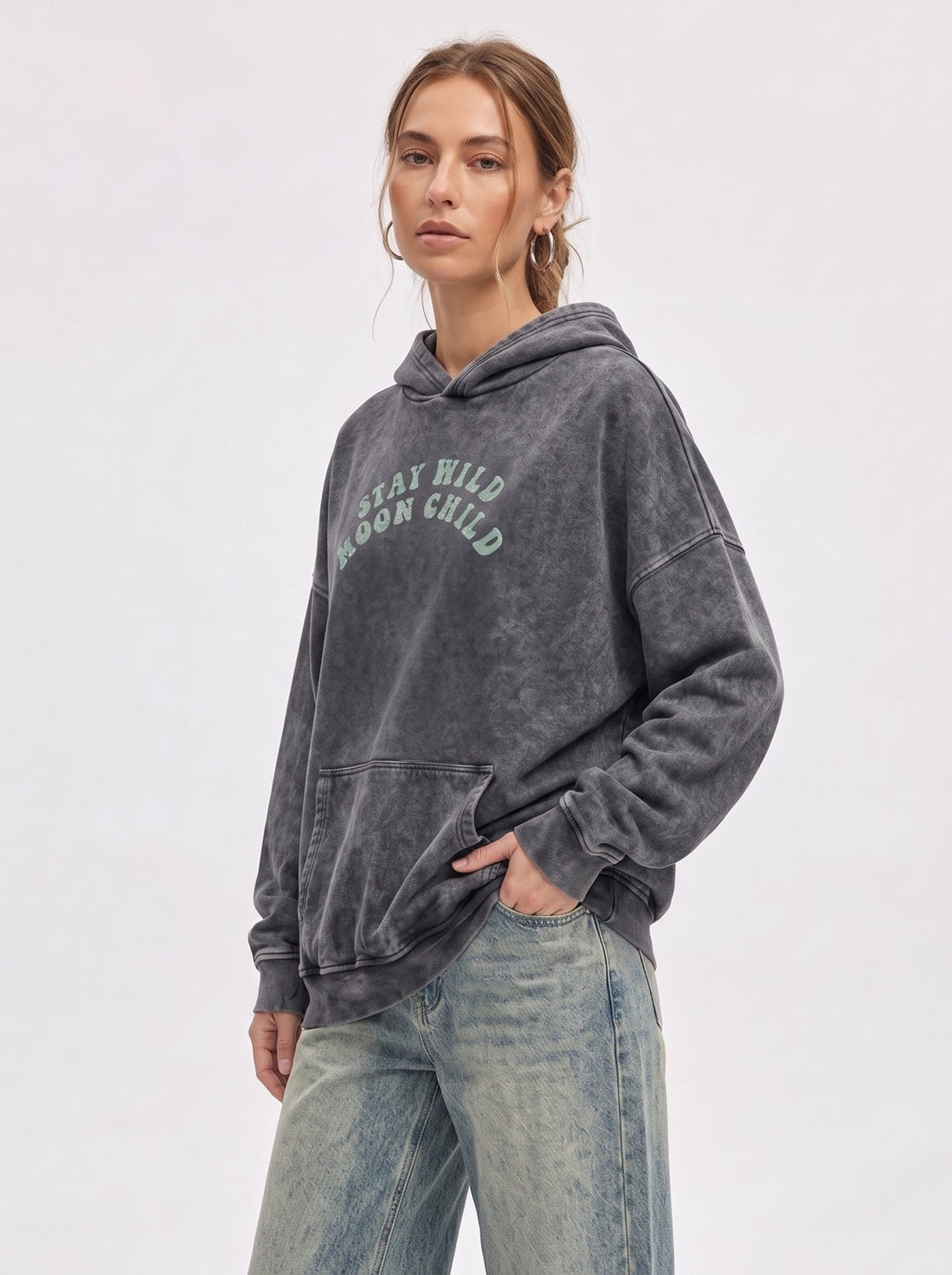 Moon Child Acid Washed - Hippies TownHoodieHippies Town