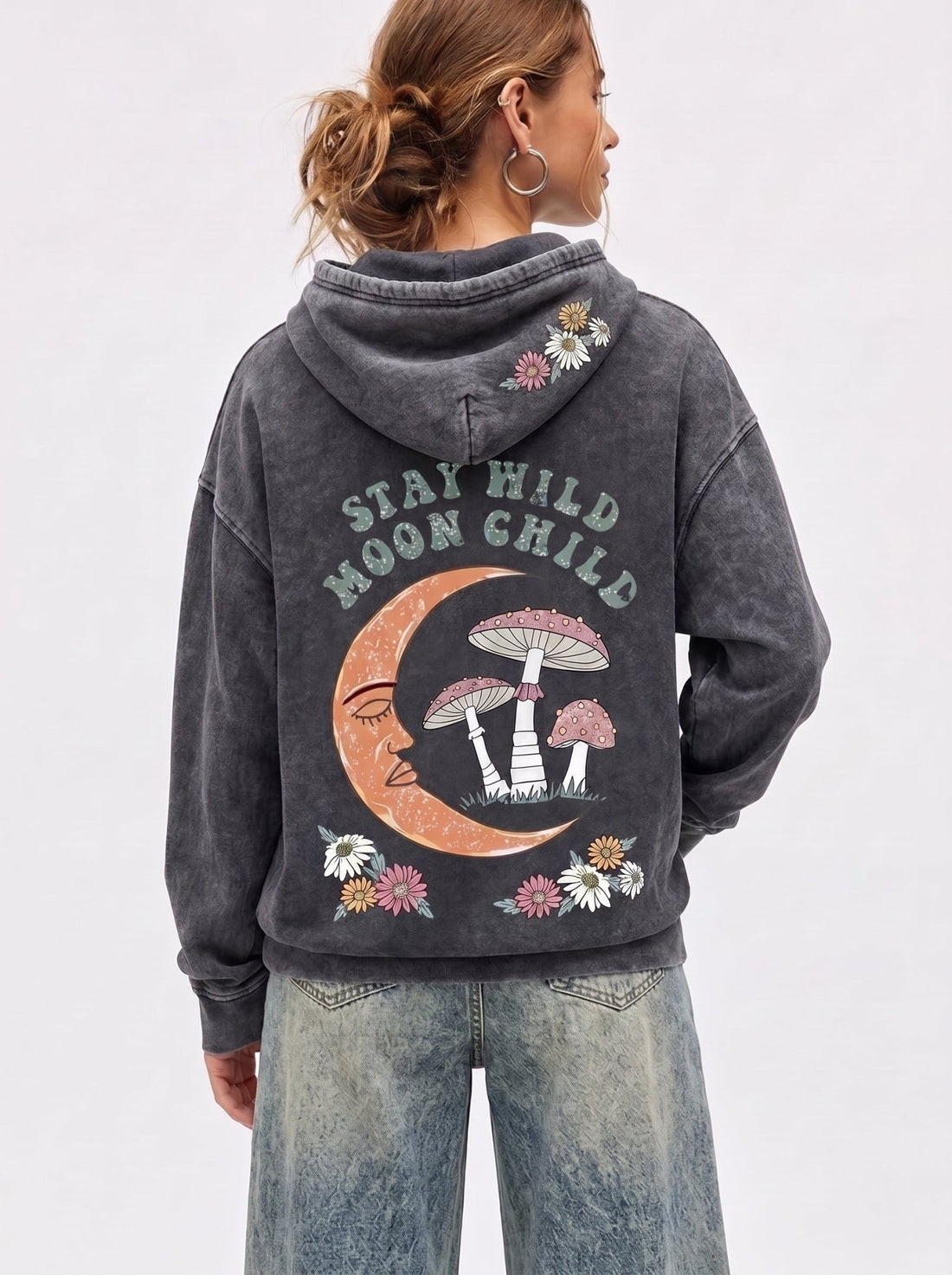 Moon Child Acid Washed - Hippies TownHoodieHippies Town