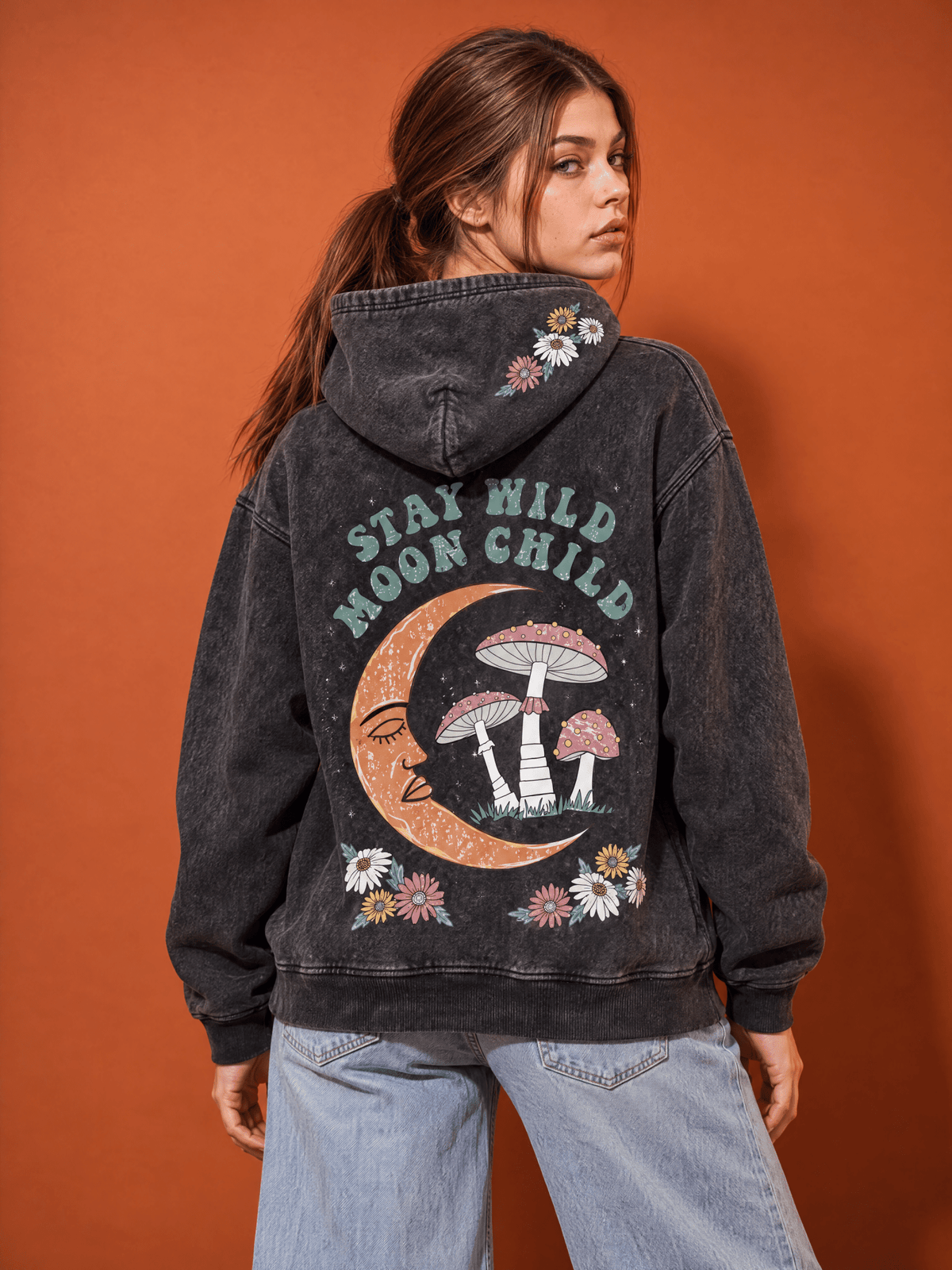 Moon Child Acid Washed - Hippies TownHoodieHippies Town