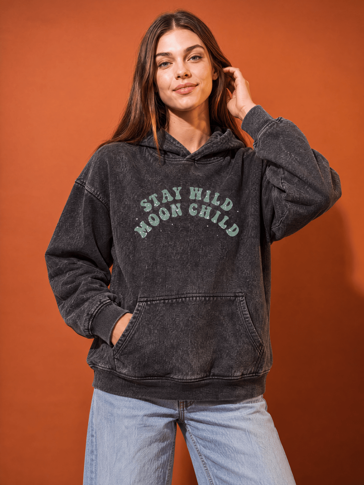 Moon Child Acid Washed - Hippies TownHoodieHippies Town