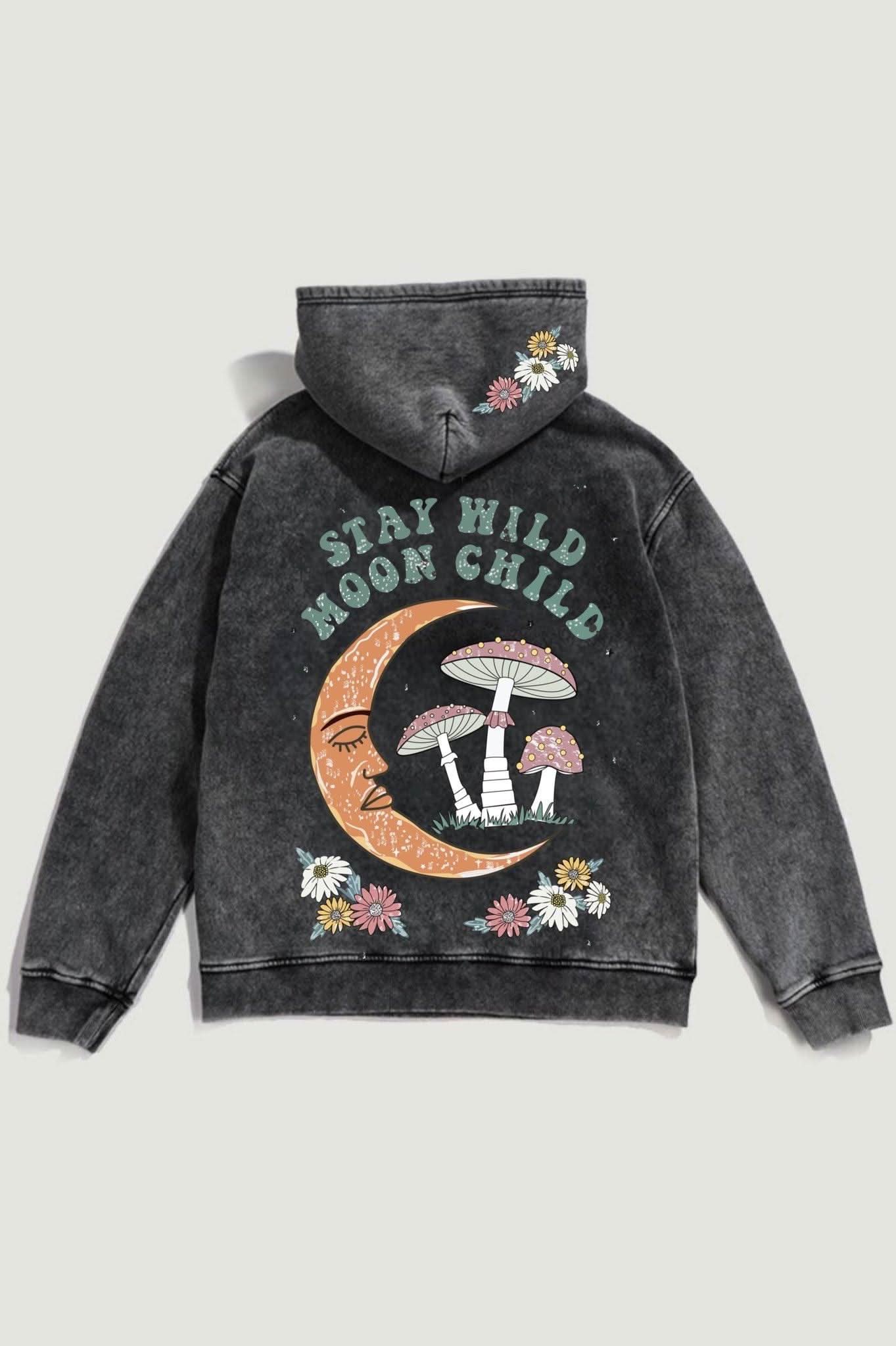 Moon Child Acid Washed - Hippies TownHoodieHippies Town