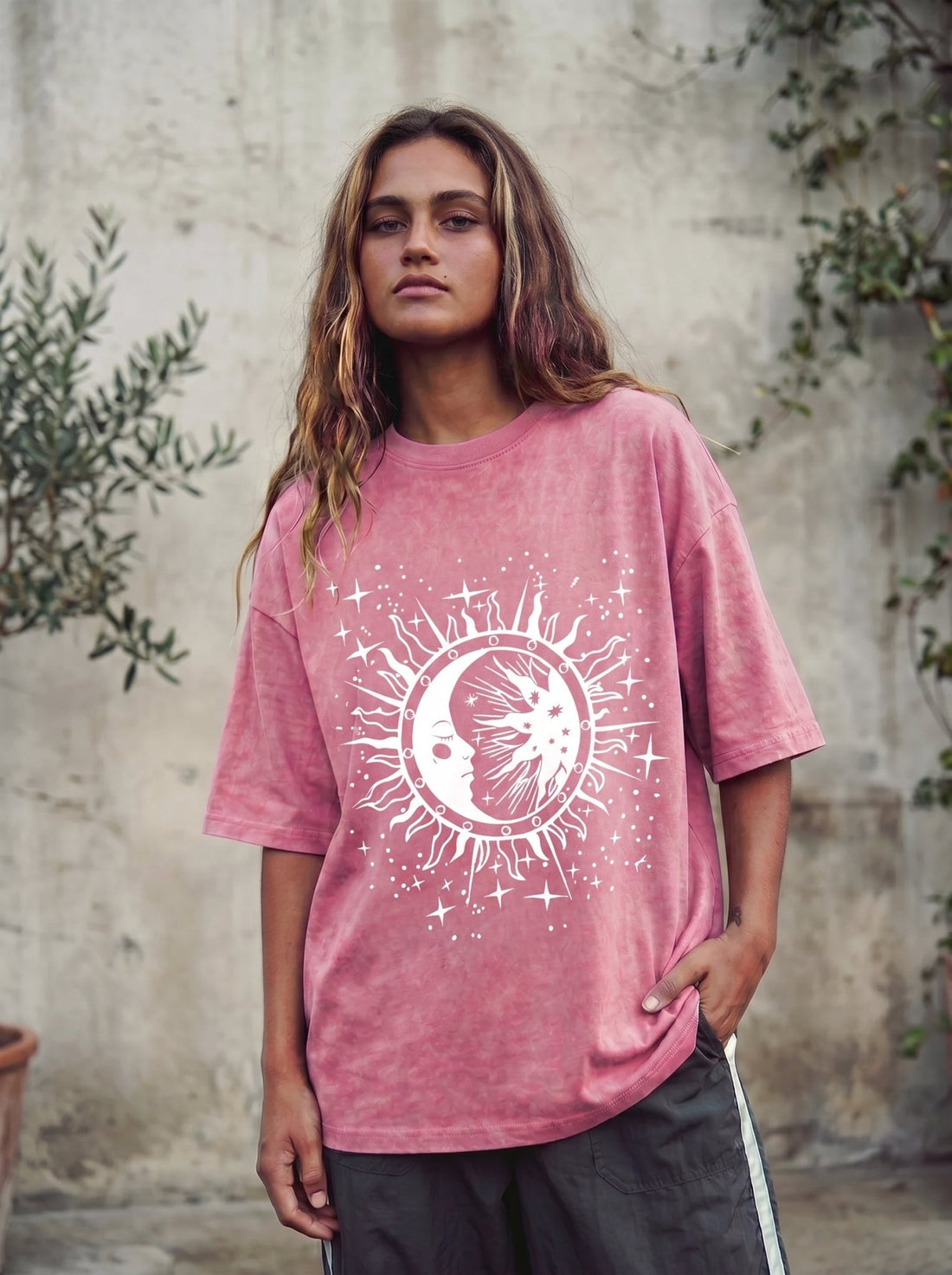 Moon Hallow Washed T-Shirt - Hippies TownHippies Town