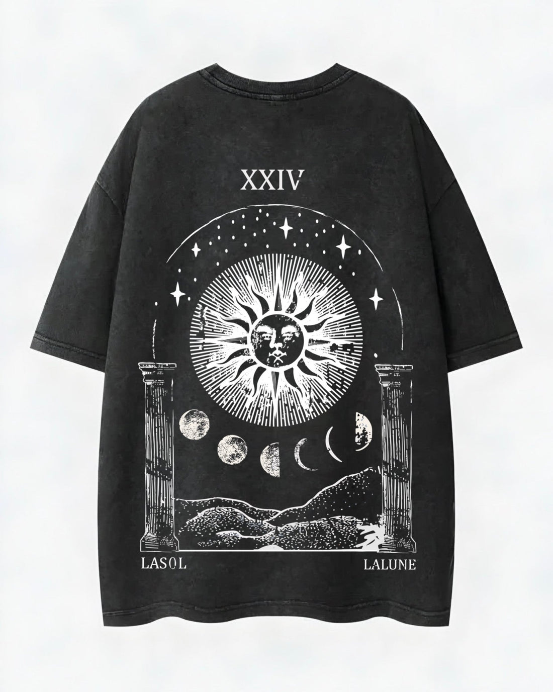 Moonlight Washed T-Shirt - Hippies TownHippies Town