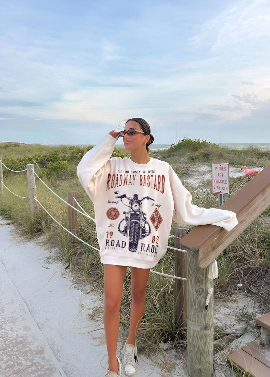 Motorcycle Crewneck - Hippies TownCrewneckHippies Town