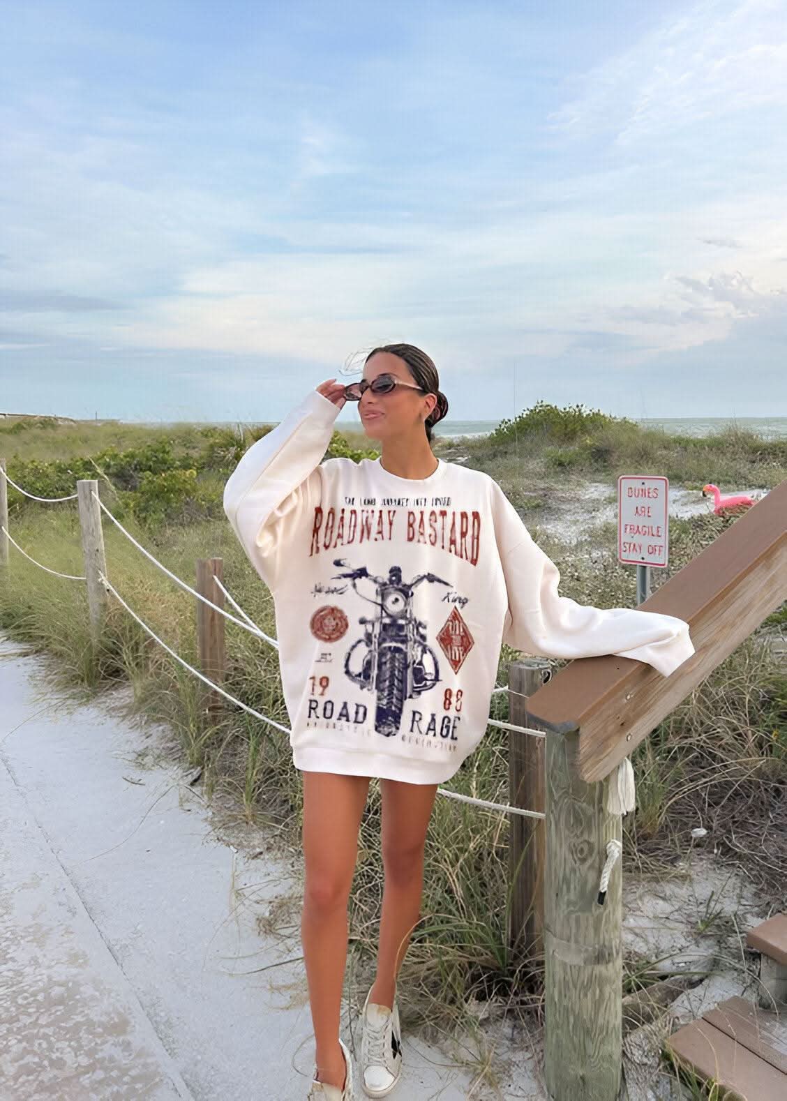 Motorcycle Crewneck - Hippies TownCrewneckHippies Town