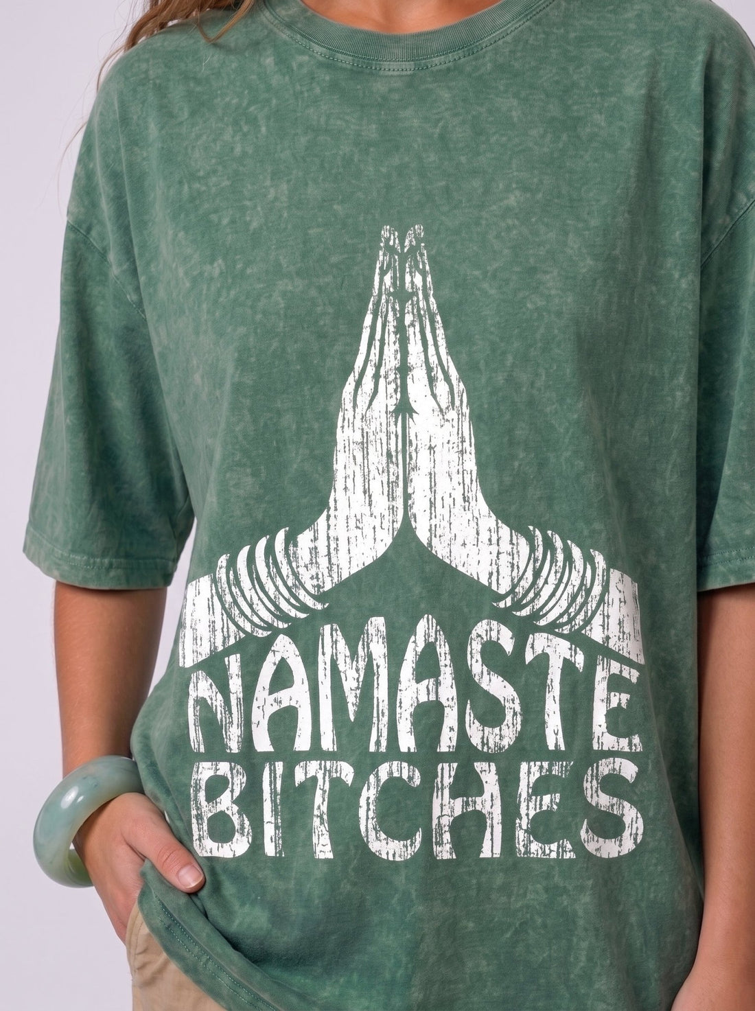 Namaste Bitches Washed T-Shirt - Hippies TownHippies Town