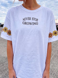 Never Stop Growing 2 ( S ) - Hippies TownT-shirtHippies Town