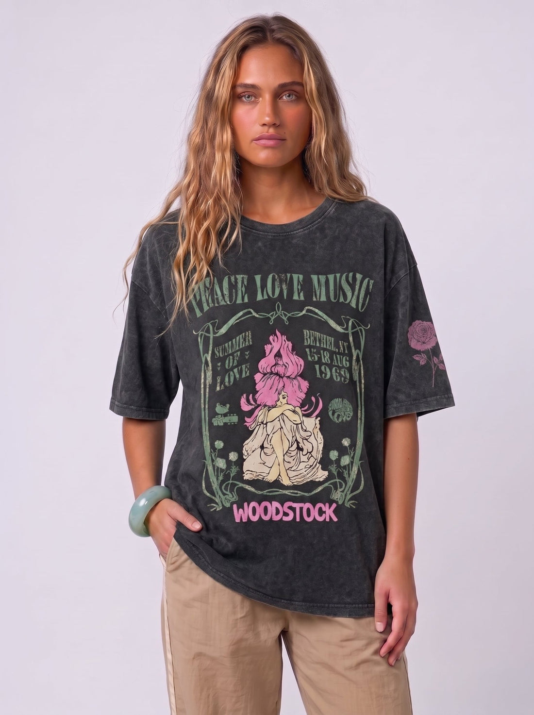 Peace Love Music T-Shirt - Hippies TownT-shirtHippies Town