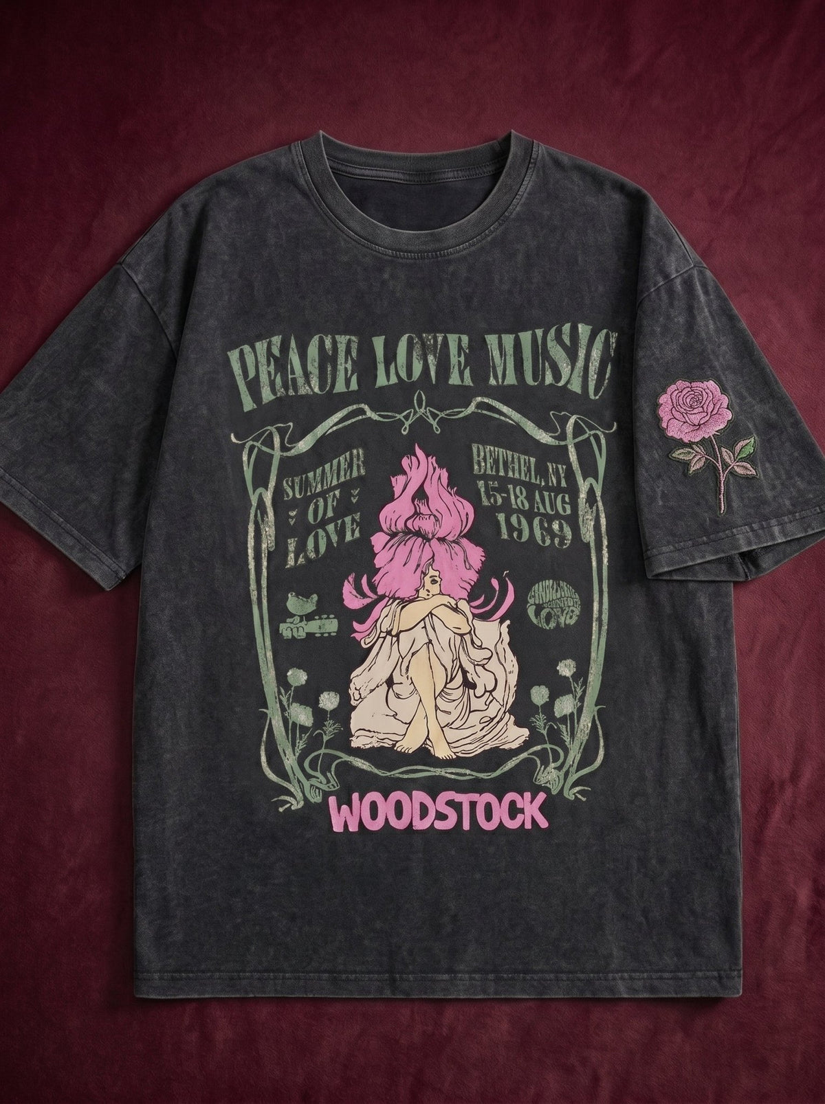 Peace Love Music T-Shirt - Hippies TownT-shirtHippies Town