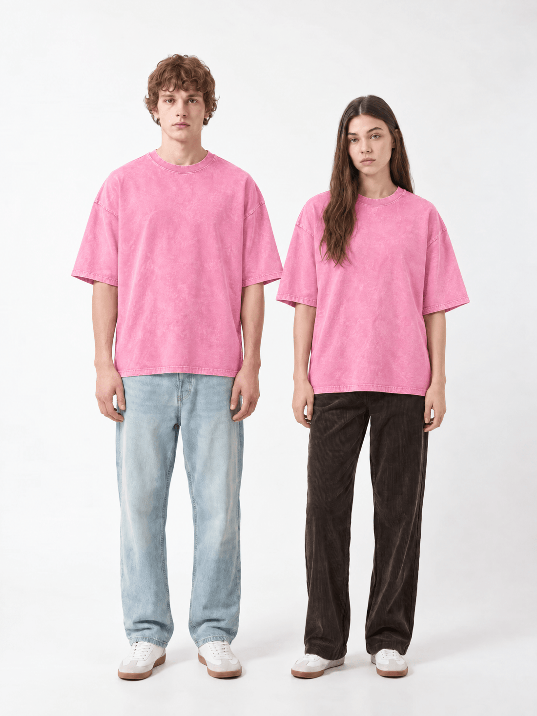 Pink Oversized Washed T-Shirt - Hippies TownHippies Town