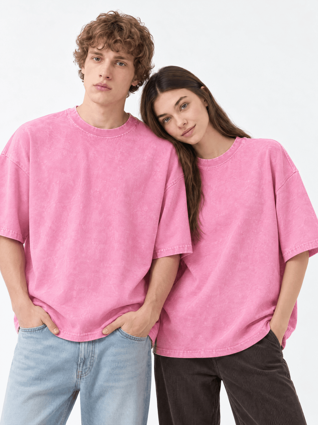 Pink Oversized Washed T-Shirt - Hippies TownHippies Town