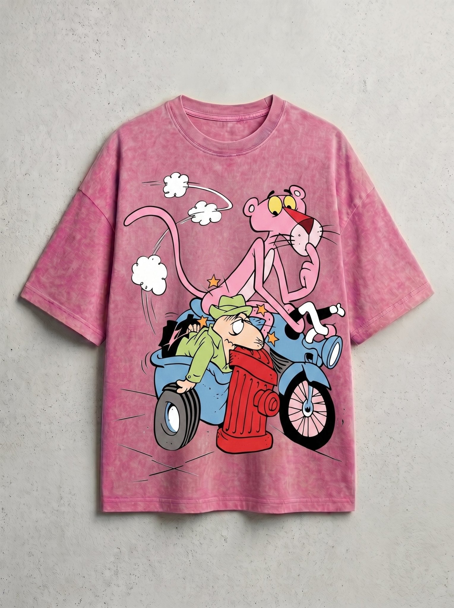 Pinky Tiger Washed T-Shirt - Hippies TownHippies Town