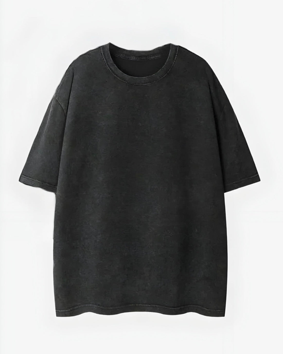 Premium Oversized Washed T-Shirt (Dark Gray) - Hippies TownHippies Town