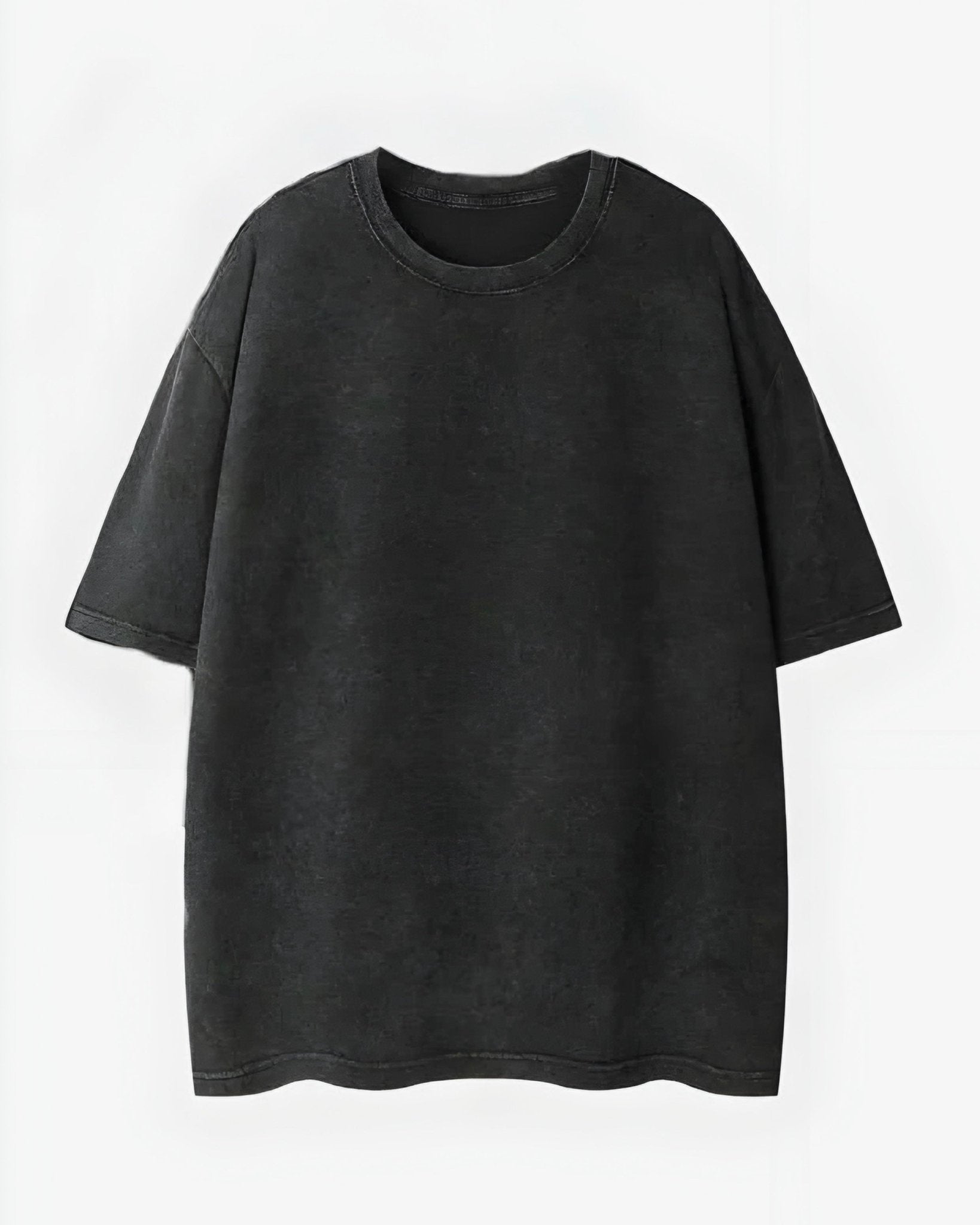 Premium Oversized Washed T-Shirt (Dark Gray) - Hippies TownHippies Town