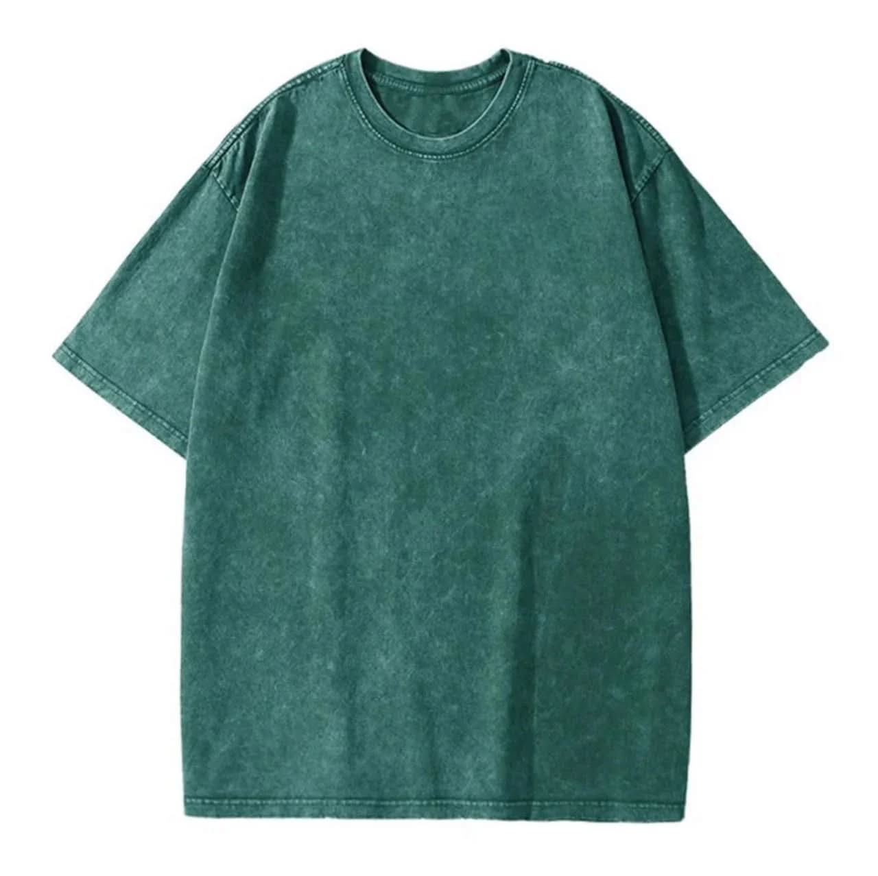 Premium Oversized Washed T-Shirt (Olive) - Hippies TownHippies Town