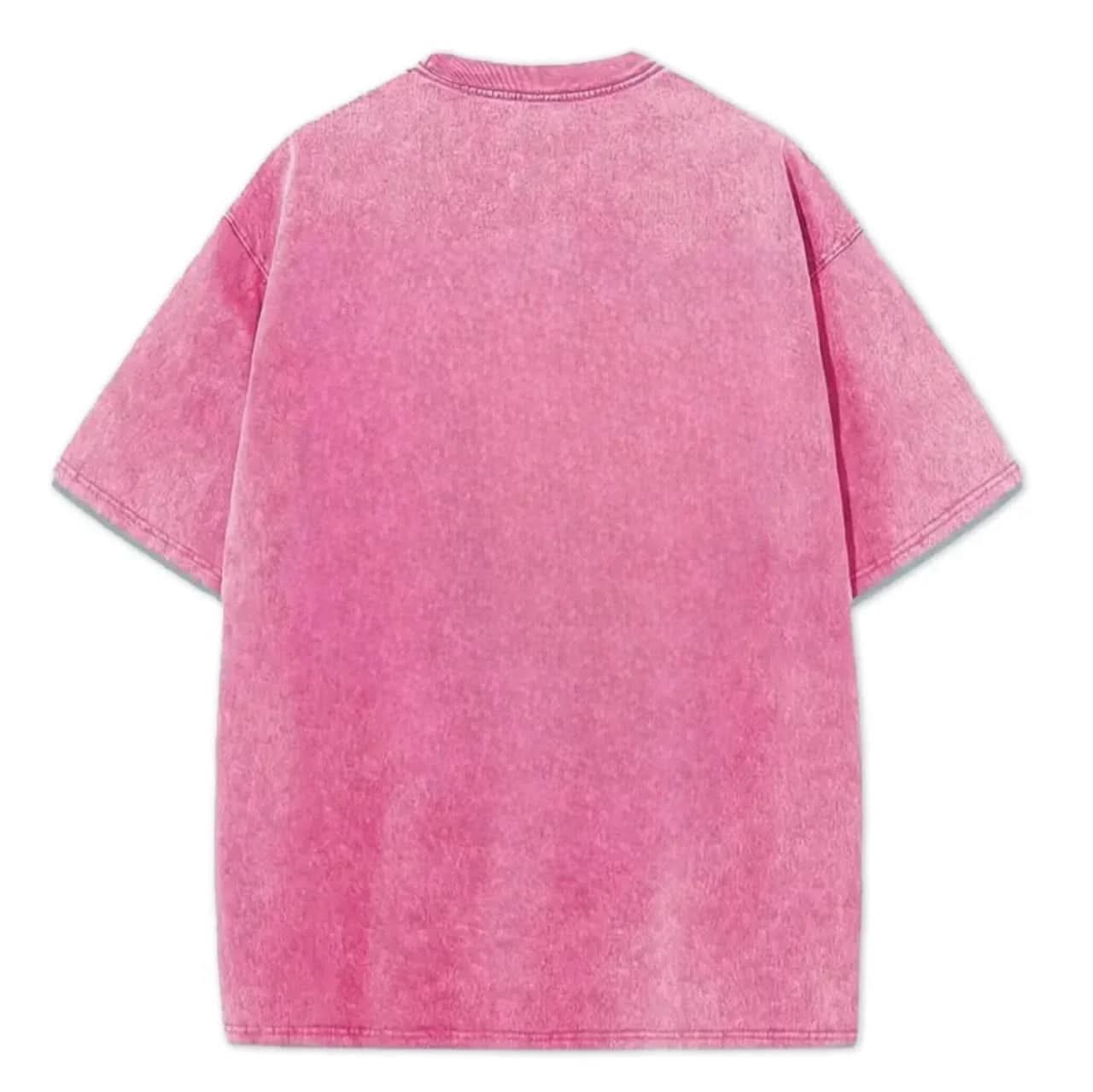 Premium Oversized Washed T-Shirt (Pink) - Hippies TownHippies Town