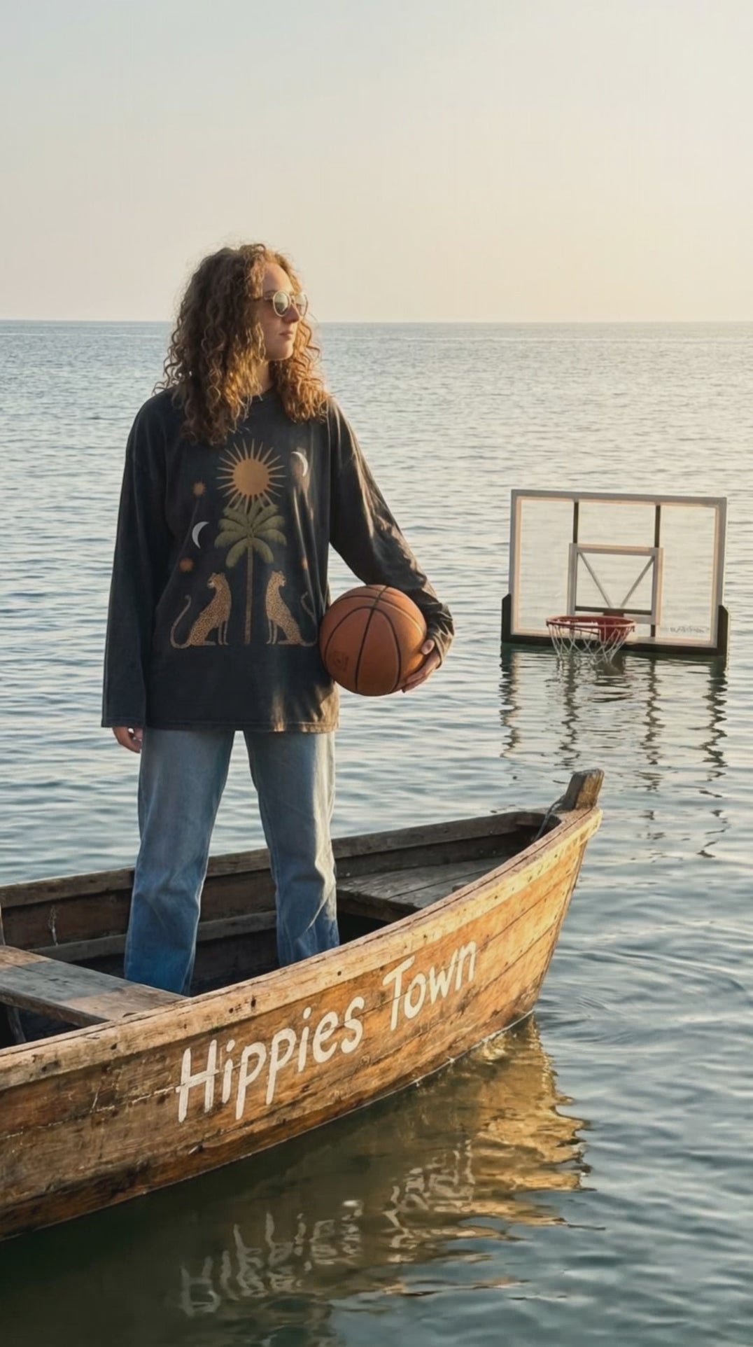 Oasis Long Sleeves Washed T-Shirt