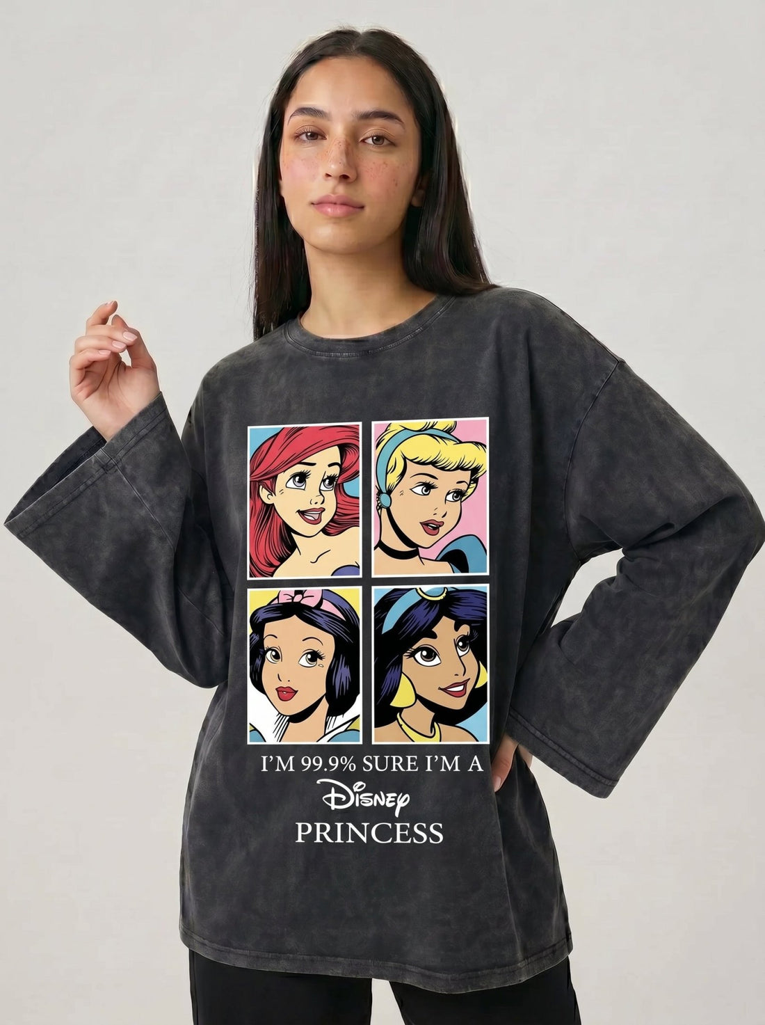 Princes Long Sleeves Washed T-Shirt - Hippies TownT-shirtHippies Town