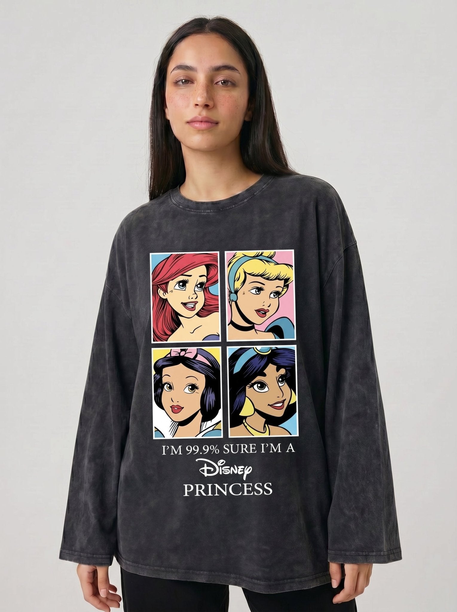 Princes Long Sleeves Washed T-Shirt - Hippies TownT-shirtHippies Town