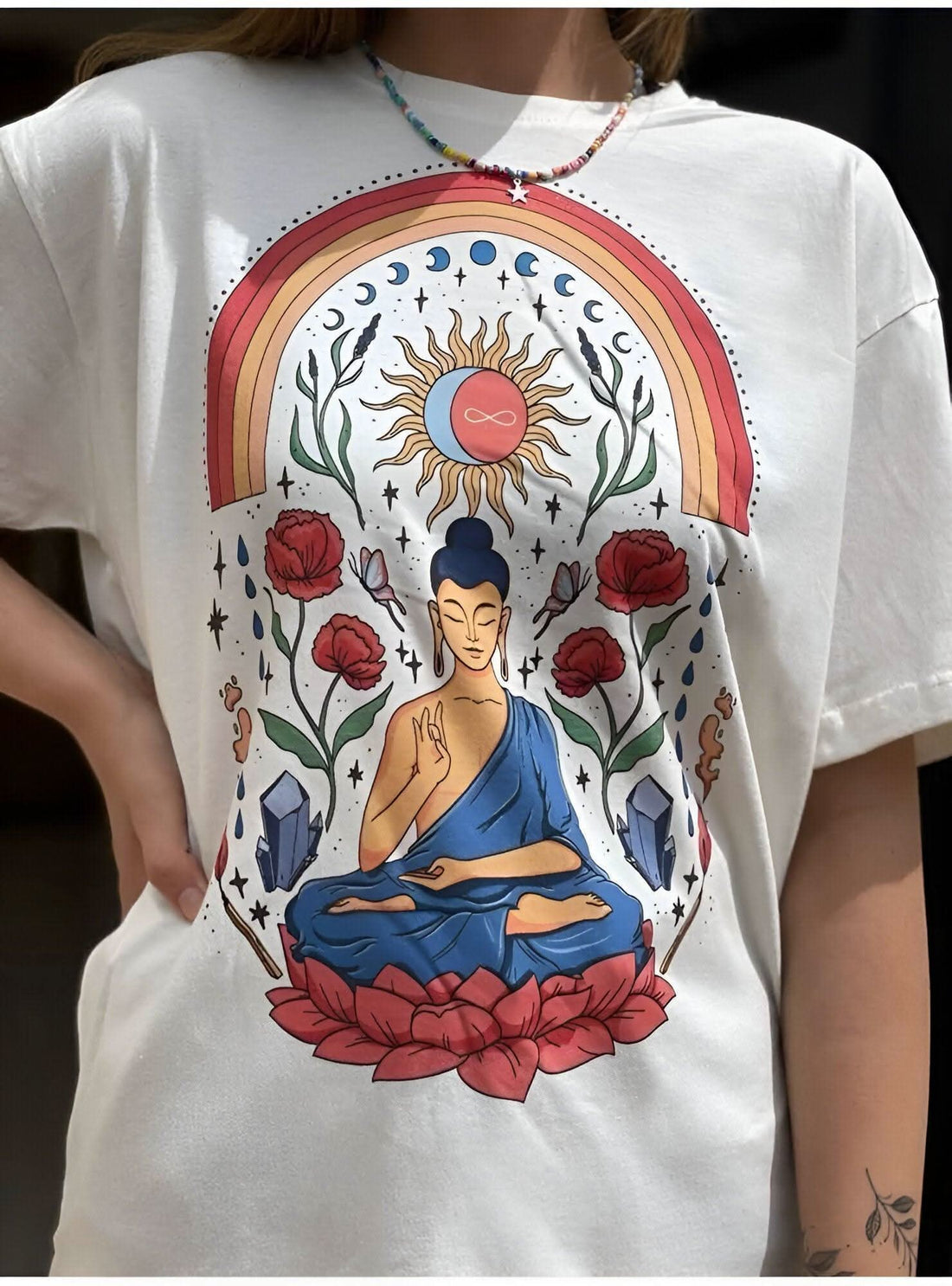 Red Buddha ( S-M ) - Hippies TownT-shirtHippies Town