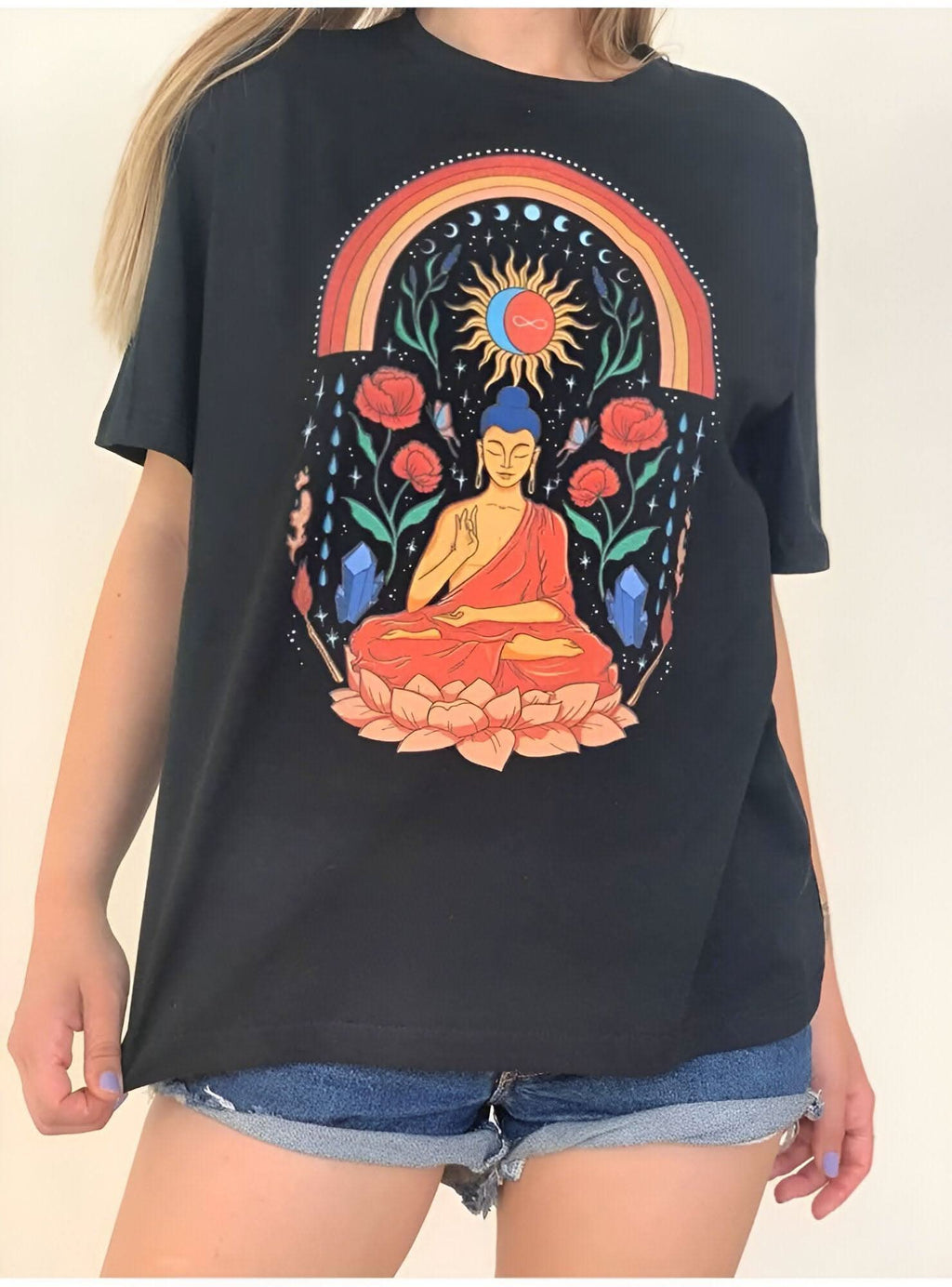 Red Buddha ( S-M ) - Hippies TownT-shirtHippies Town