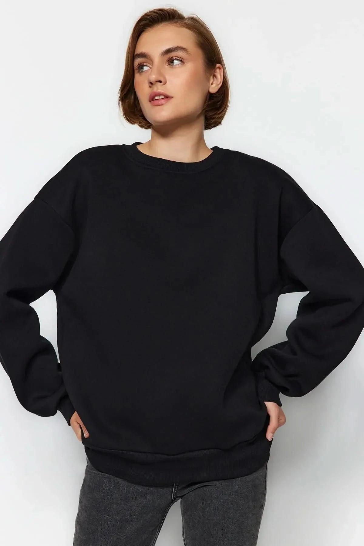 Royal Black Unisex Crewneck - Hippies TownCrewneckHippies Town