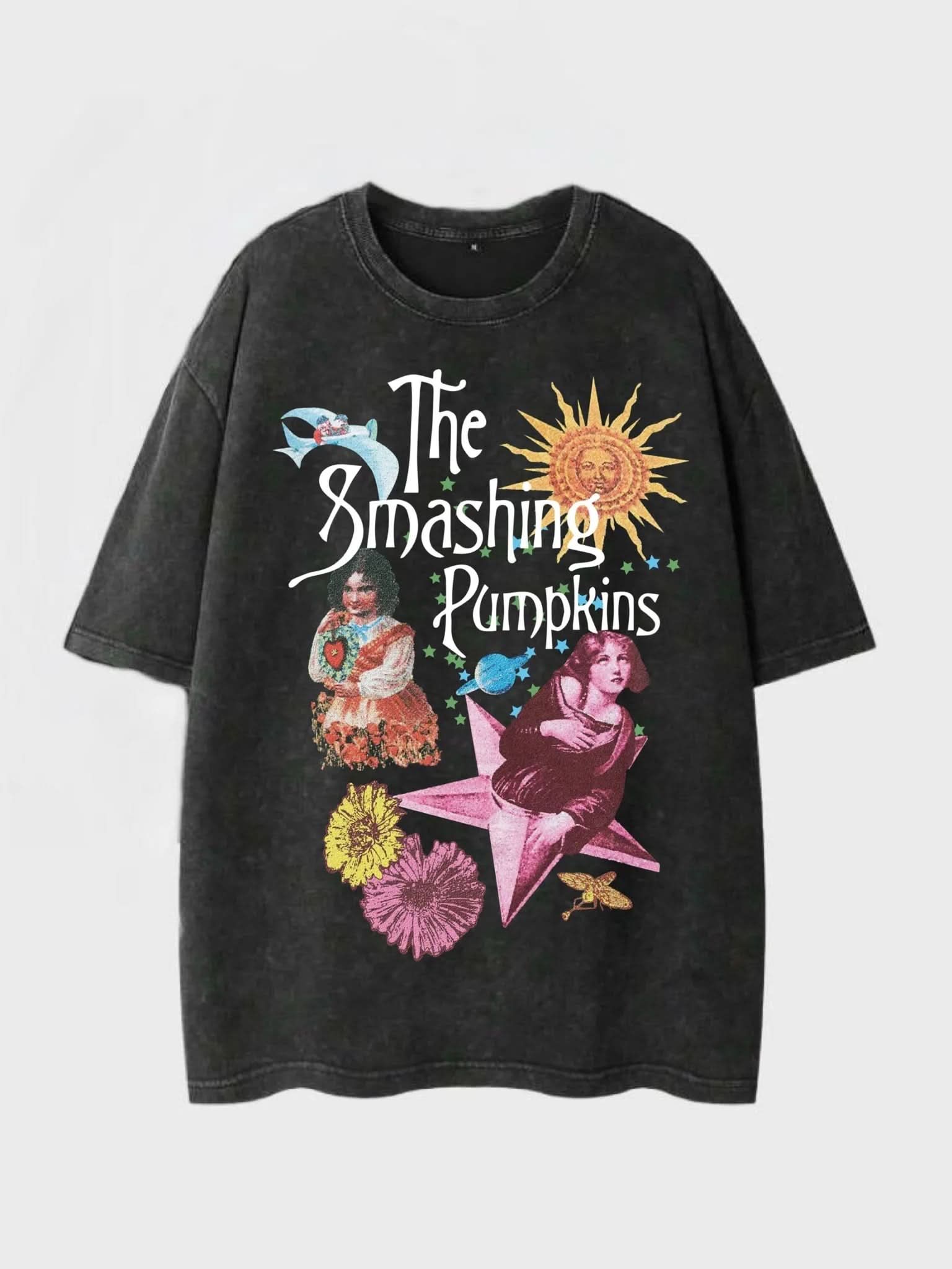 Smashing Pumpkins Washed T-Shirt - Hippies TownHippies Town