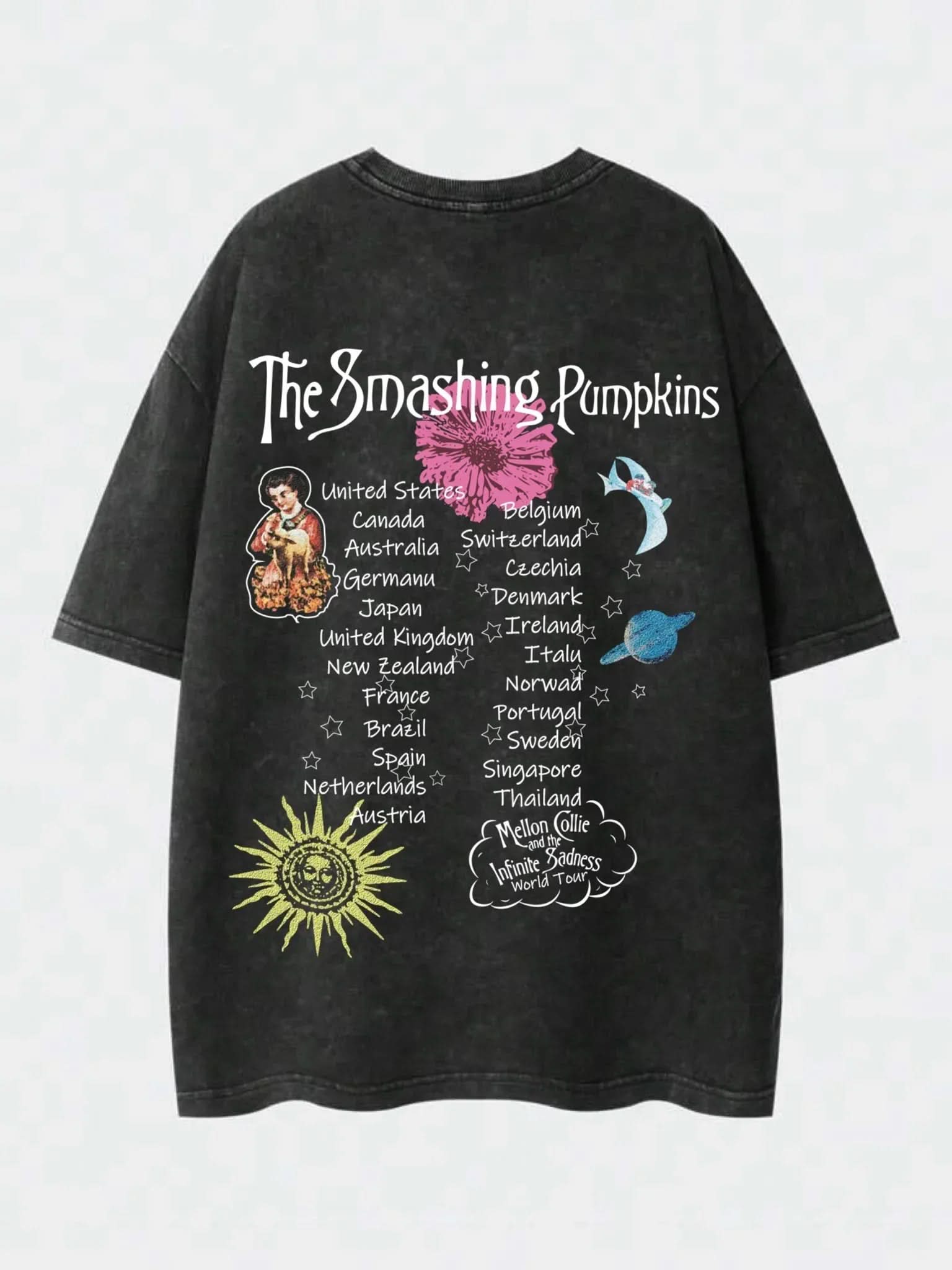 Smashing Pumpkins Washed T-Shirt - Hippies TownHippies Town