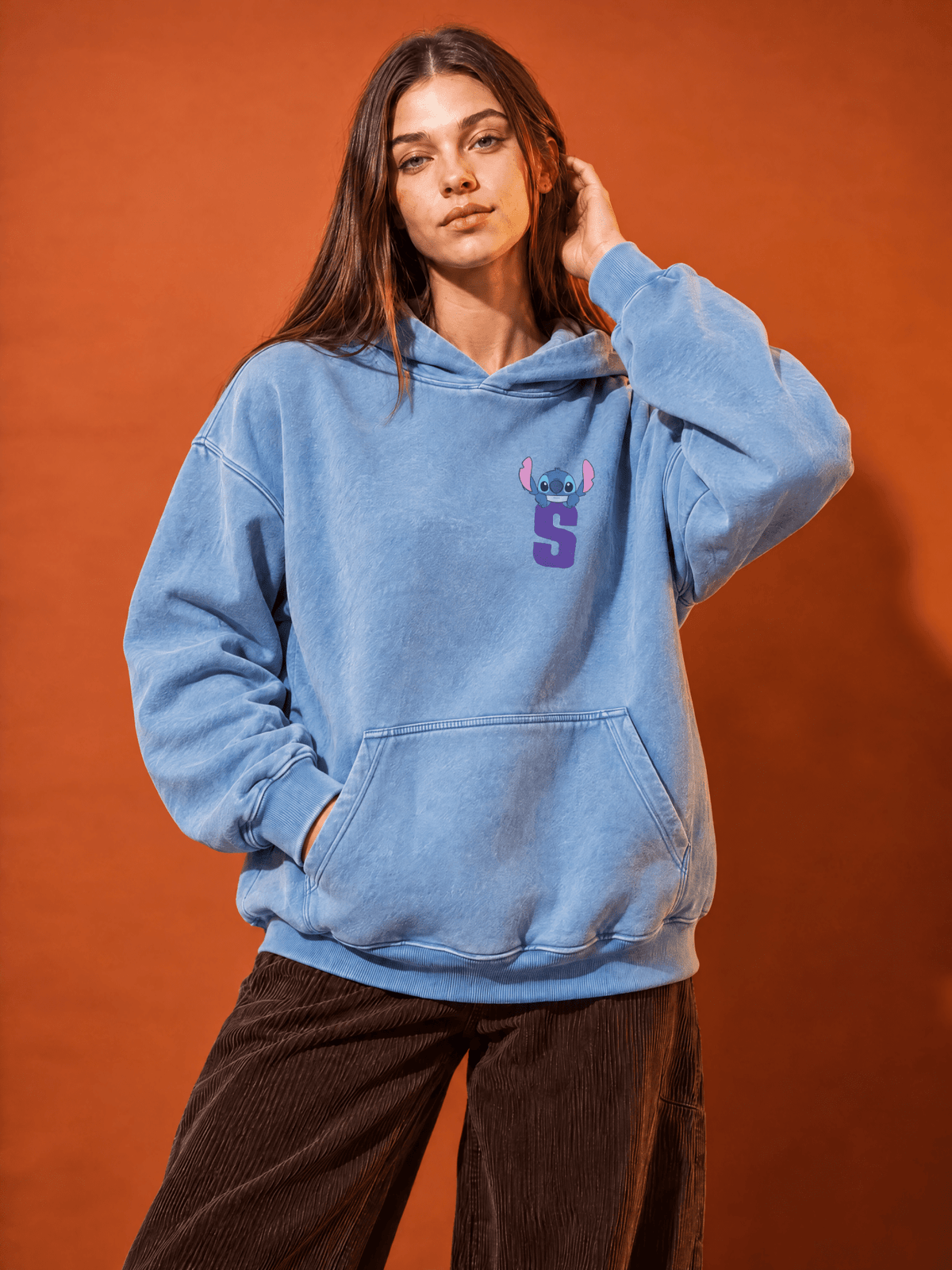 Stitch Acid Washed Hoodie - Hippies TownHoodieHippies Town