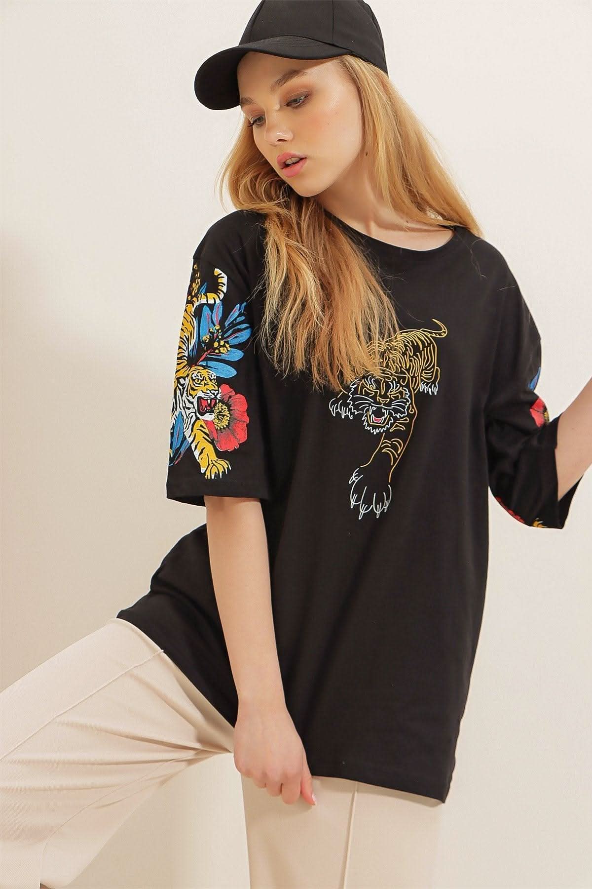 Tiger Flower T-Shirt - Hippies TownT-shirtHippies Town